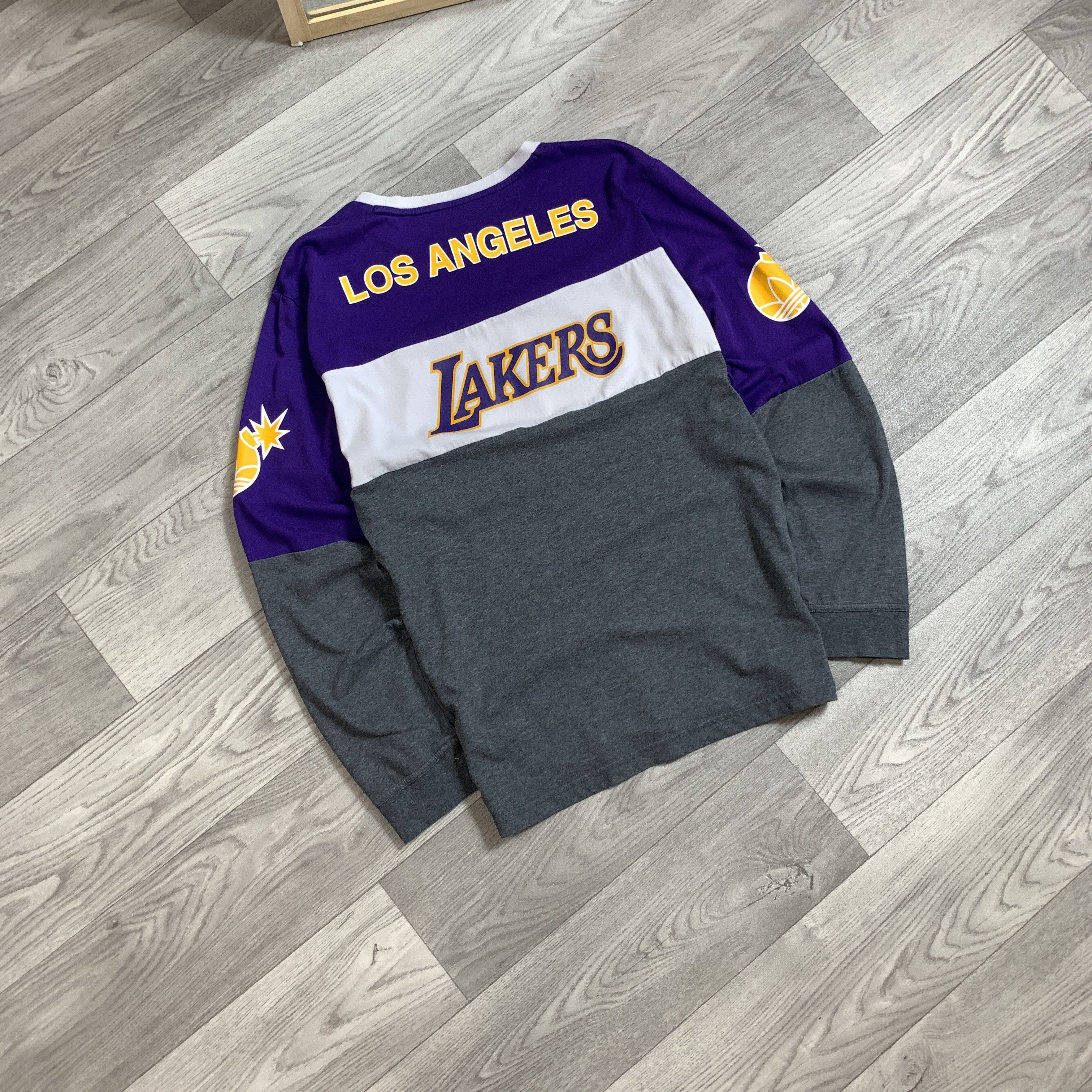 Adidas Adidas x The Hundreds x L.A. Lakers Longsleeve Tee Shirt Size US M / EU 48-50 / 2 - 4 Thumbnail