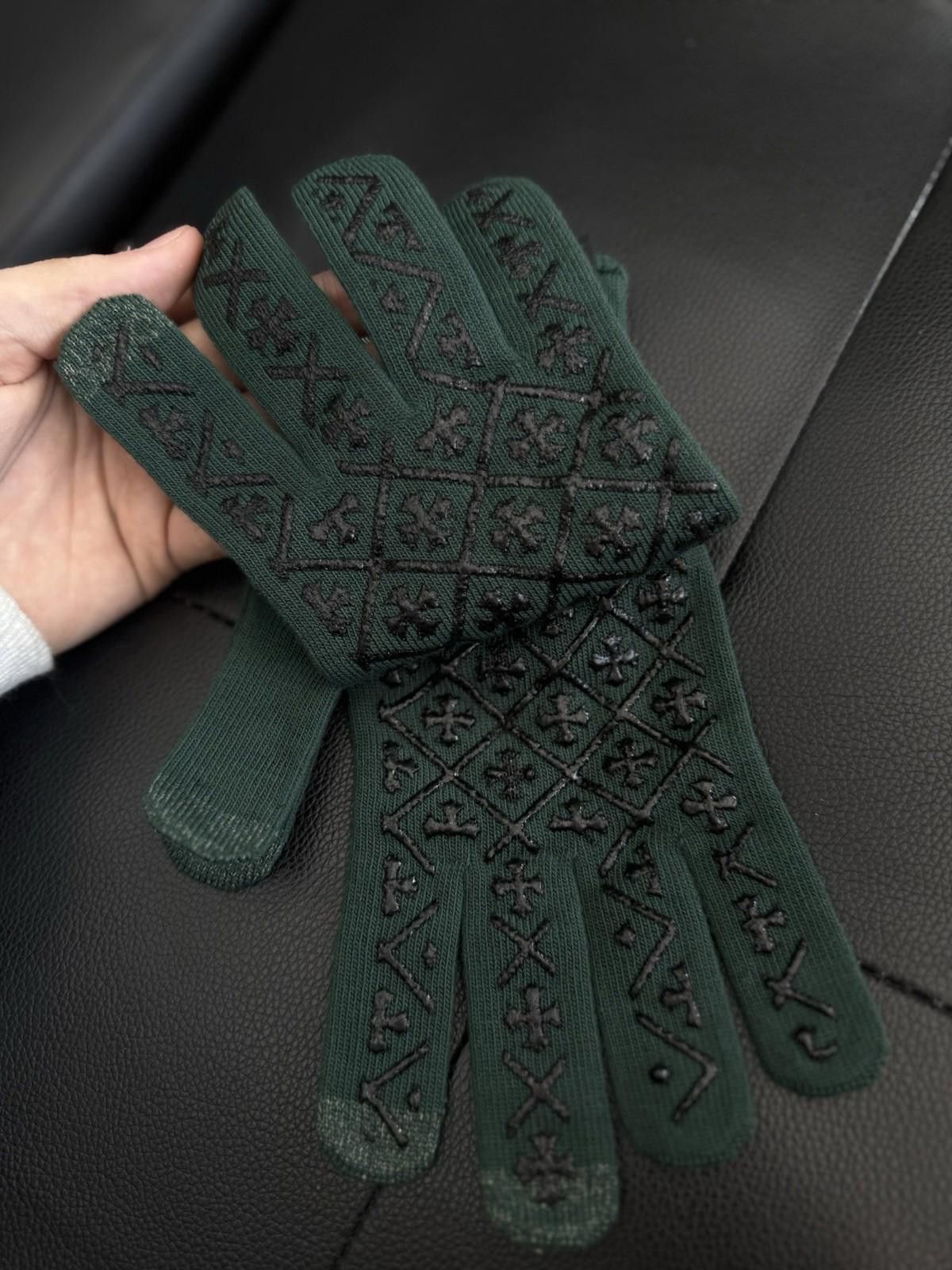 Chrome Hearts Chrome Hearts Green Gloves Size Medium Brand New RARE Size ONE SIZE - 1 Thumbnail