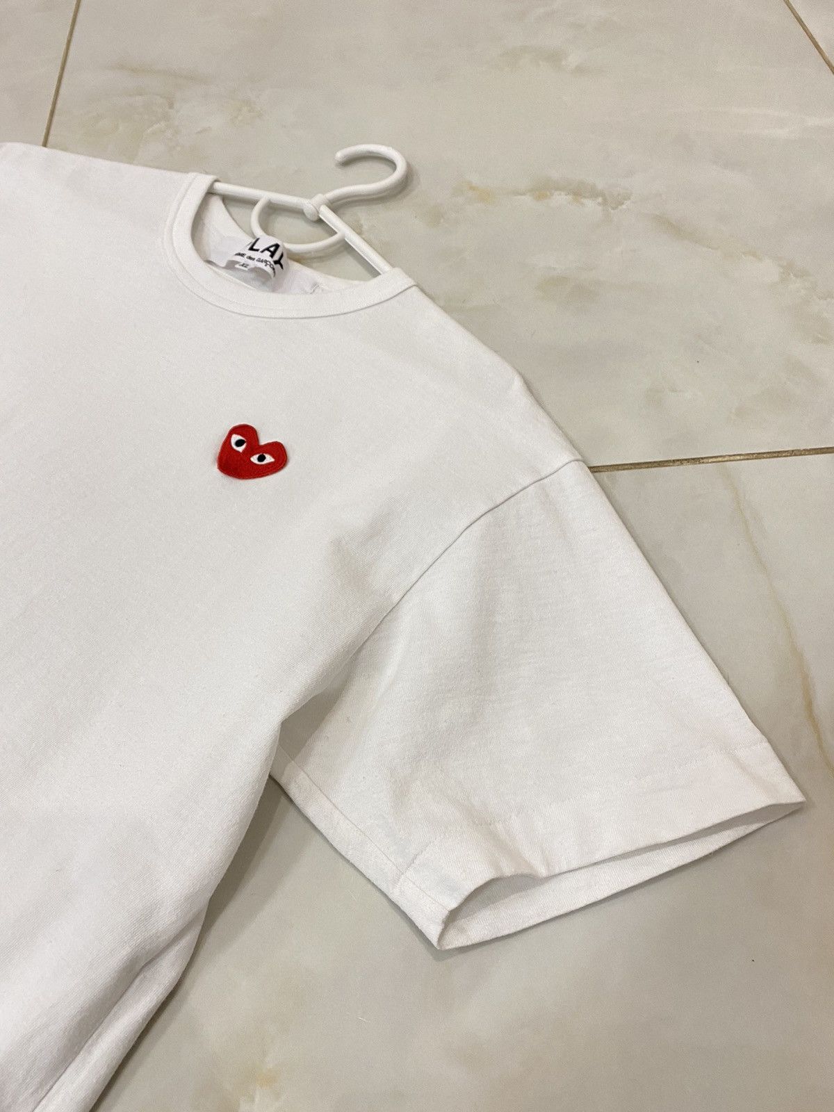 Comme des Garcons PLAY × Japanese Brand Comme Des Garsons Play T-shirt Logo Heard Red Size XL / US 12-14 / IT 48-50 - 3 Thumbnail