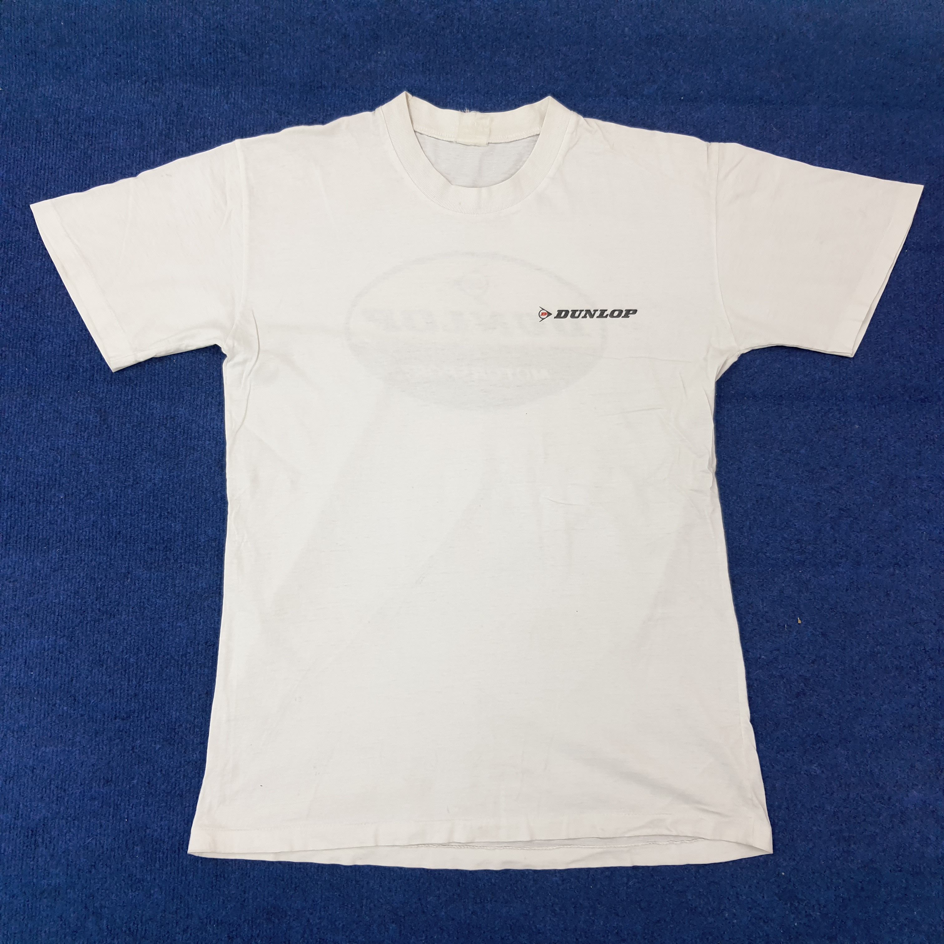 Japanese Brand Vintage DUNLOP Motorsports Single Stitch Tshirt C249N48 Size US M / EU 48-50 / 2 - 3 Thumbnail