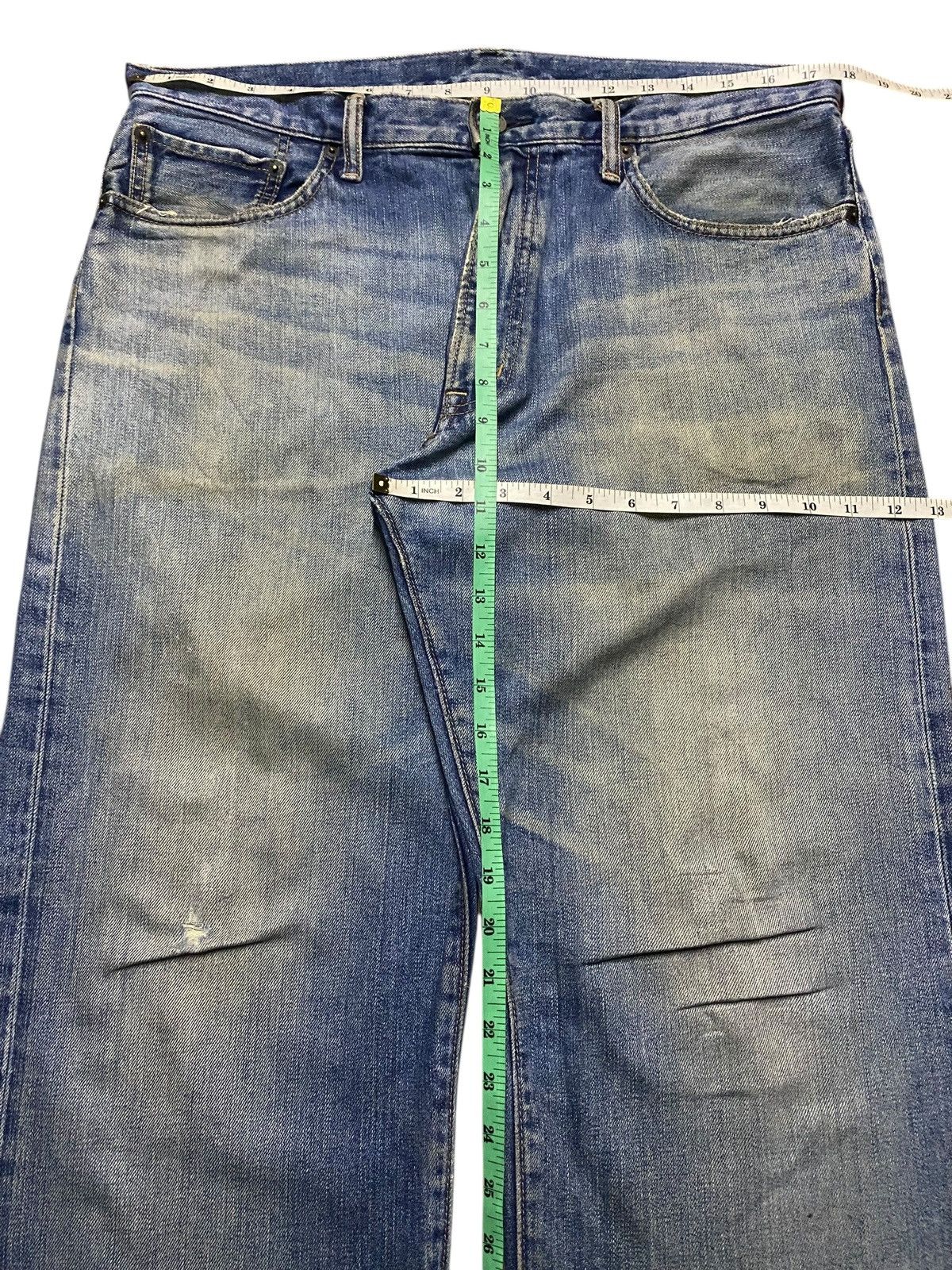 Vintage Vintage Gu Jeans Mud Wash Distressed Loose Jeans Size US 36 / EU 52 - 14 Thumbnail