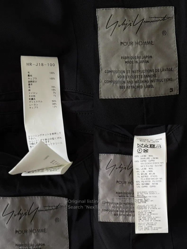 Yohji Yamamoto Yohji Yamamoto 20 AW Mainline Sleeve Band Smoking Suit Jac Size US L / EU 52-54 / 3 - 6 Thumbnail