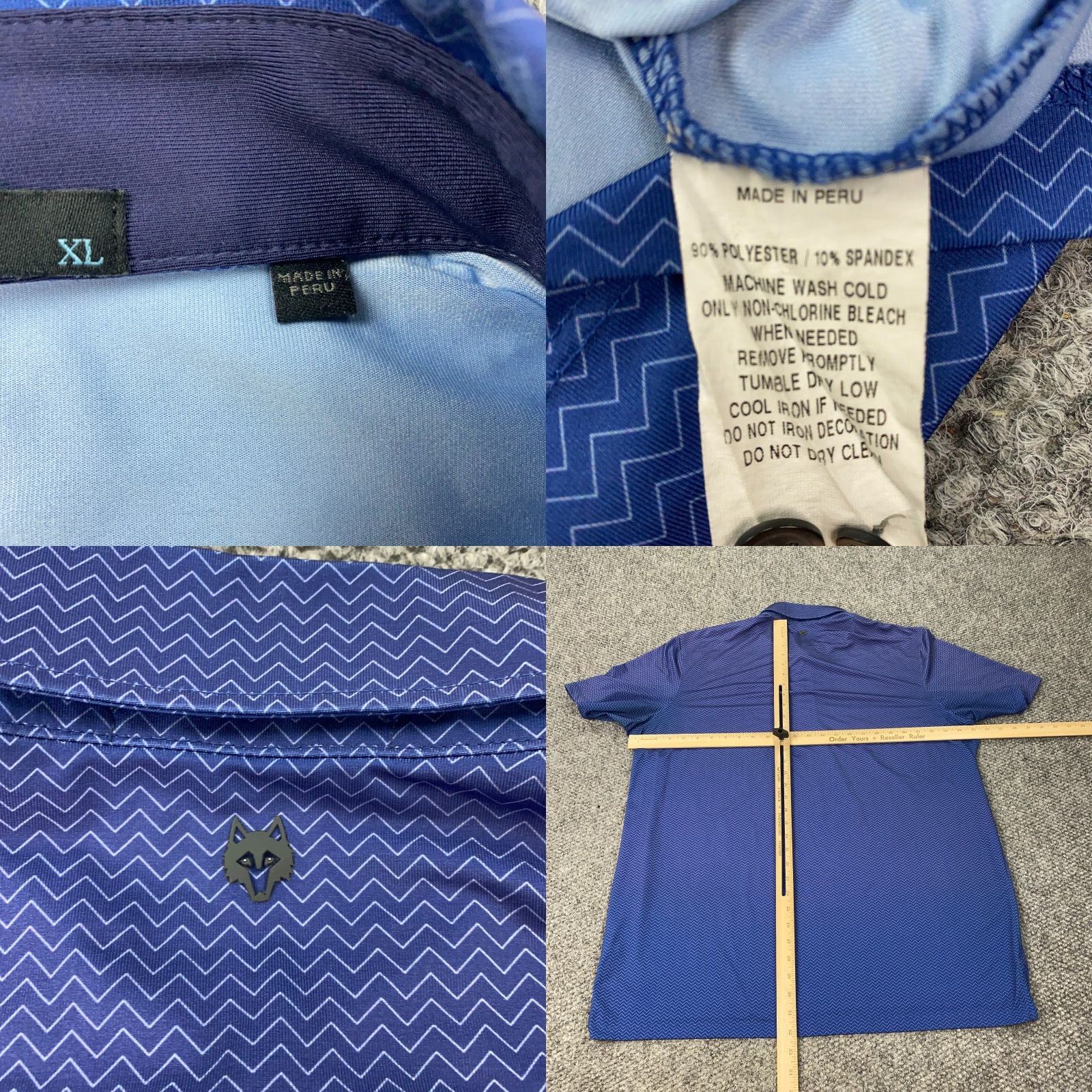 Vintage Greyson Polo Shirt Mens XL Blue Embroidered Stretch Golf Polo Shirt XL Men Blue Embroidered Logo Size US XL / EU 56 / 4 - 8 Thumbnail