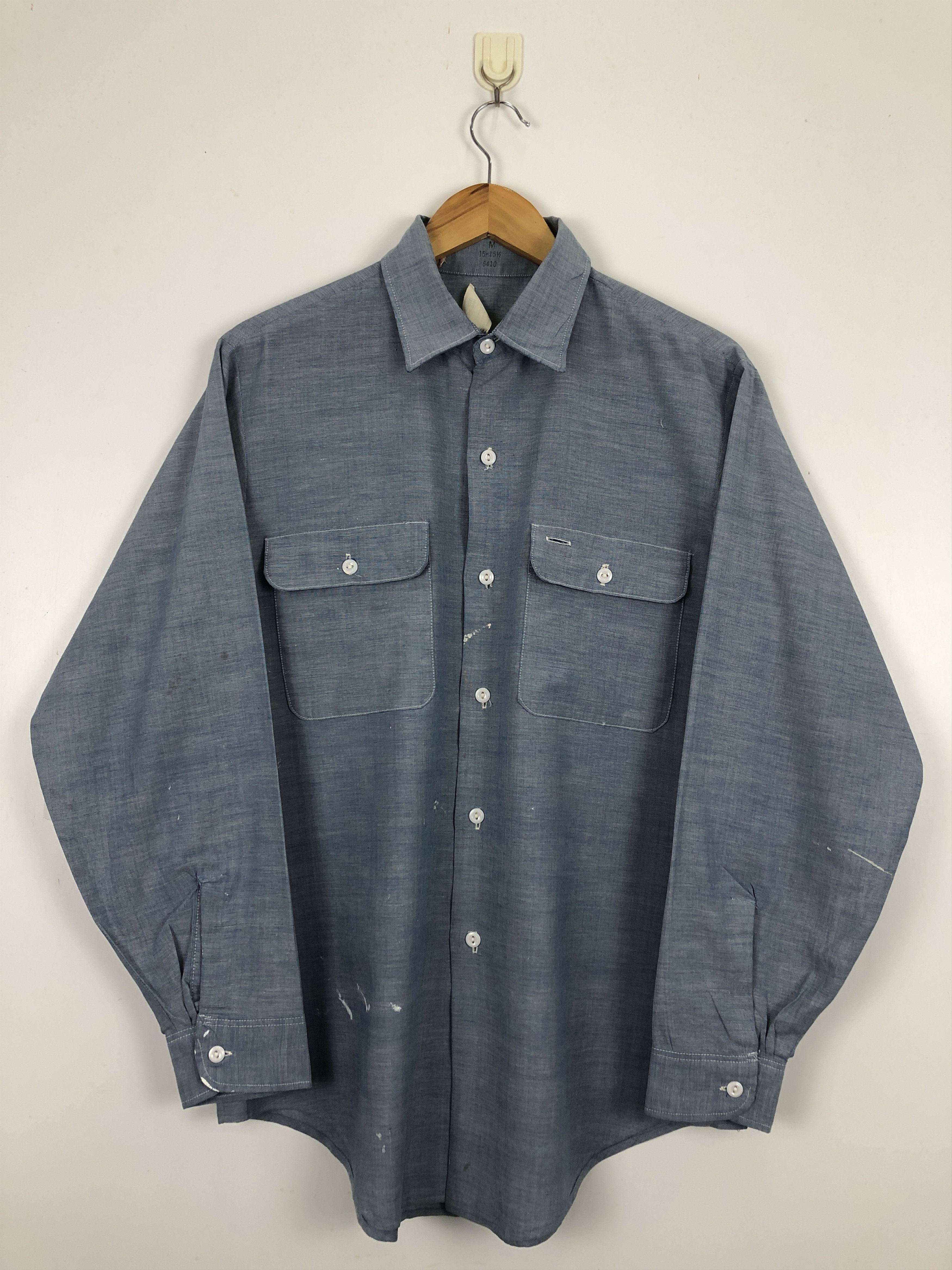 Big Mac × Vintage 70s Vintage Big Mac Multi Pocket Chambray Western Tee TA0457 Size US M / EU 48-50 / 2 - 1 Thumbnail