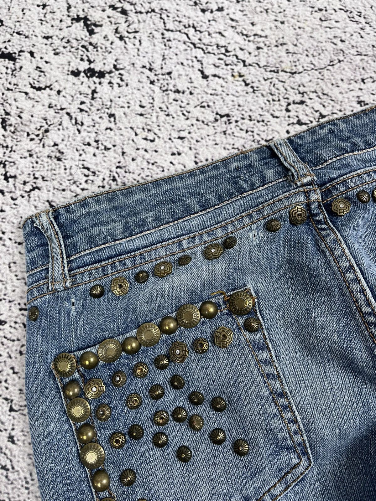 Vintage Archive Just Cavalli Studded Low Rise Jeans