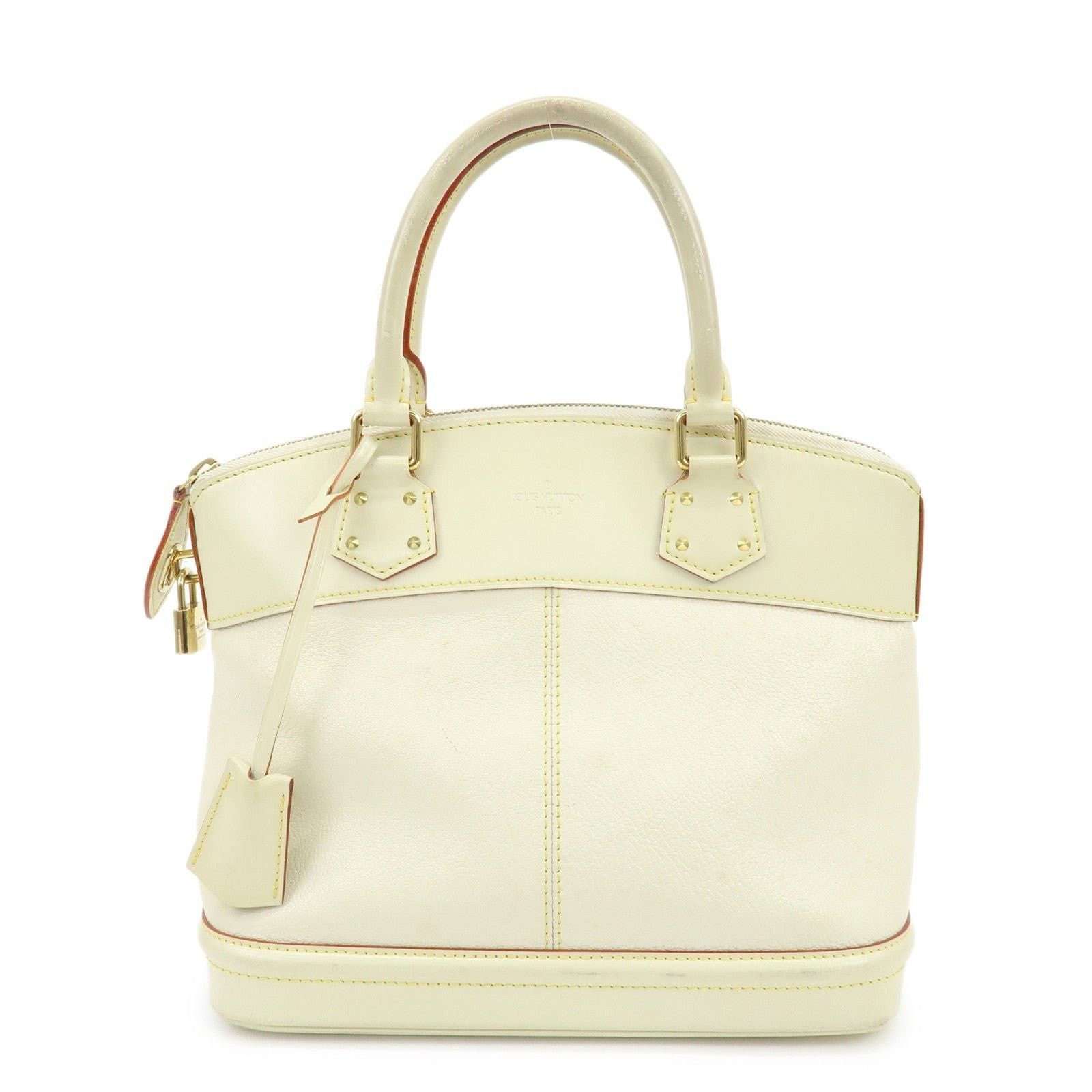 Louis Vuitton Louis Vuitton Suhali Lock It PM Goatskin Satchel Cream Size ONE SIZE - 1 Thumbnail