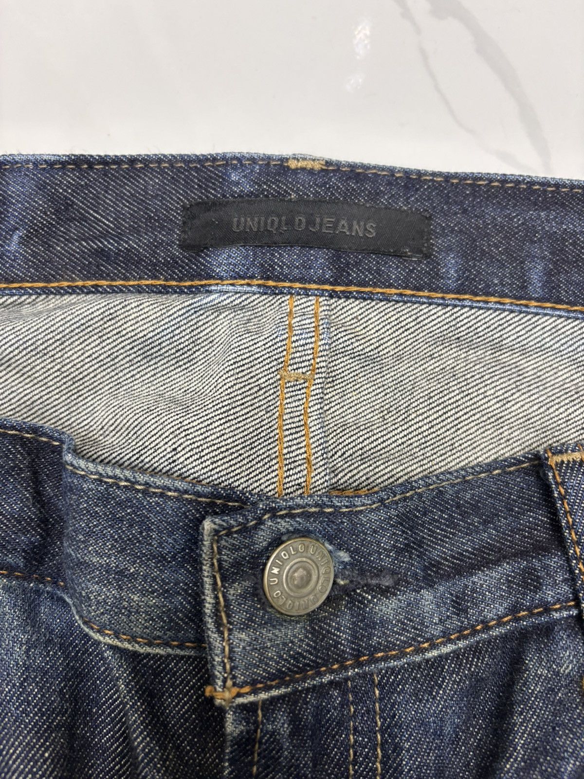 Undercover × Uniqlo VINTAGE UNIQLO DESTROYED DENIM JEANS Size US 35 - 11 Thumbnail
