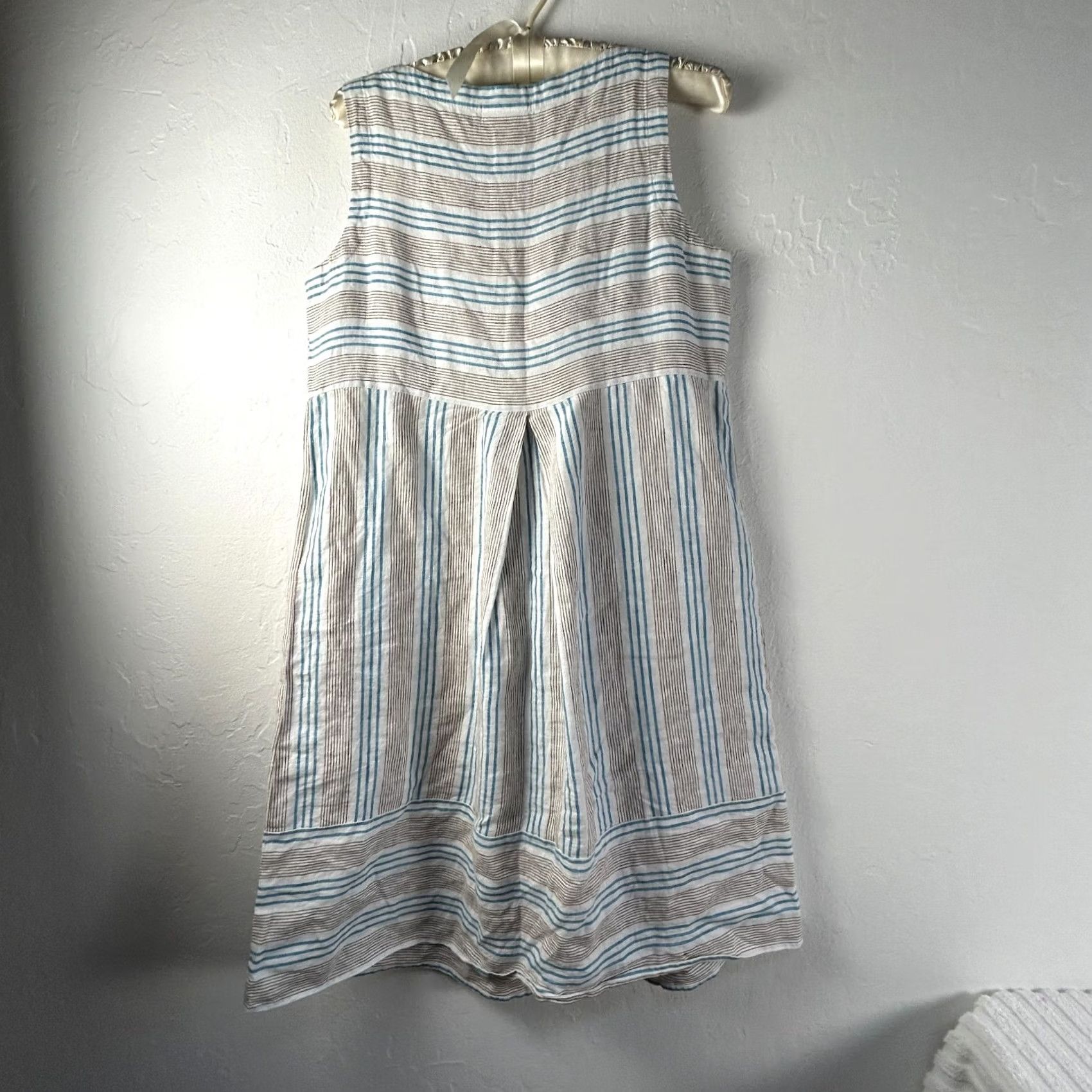 J. Jill J. Jill Love Linen Womens Shift Dress XS Petite Mini Multicolor Sleeveless Striped Casual Summer dress Size XS / US 0-2 / IT 36-38 - 2 Thumbnail