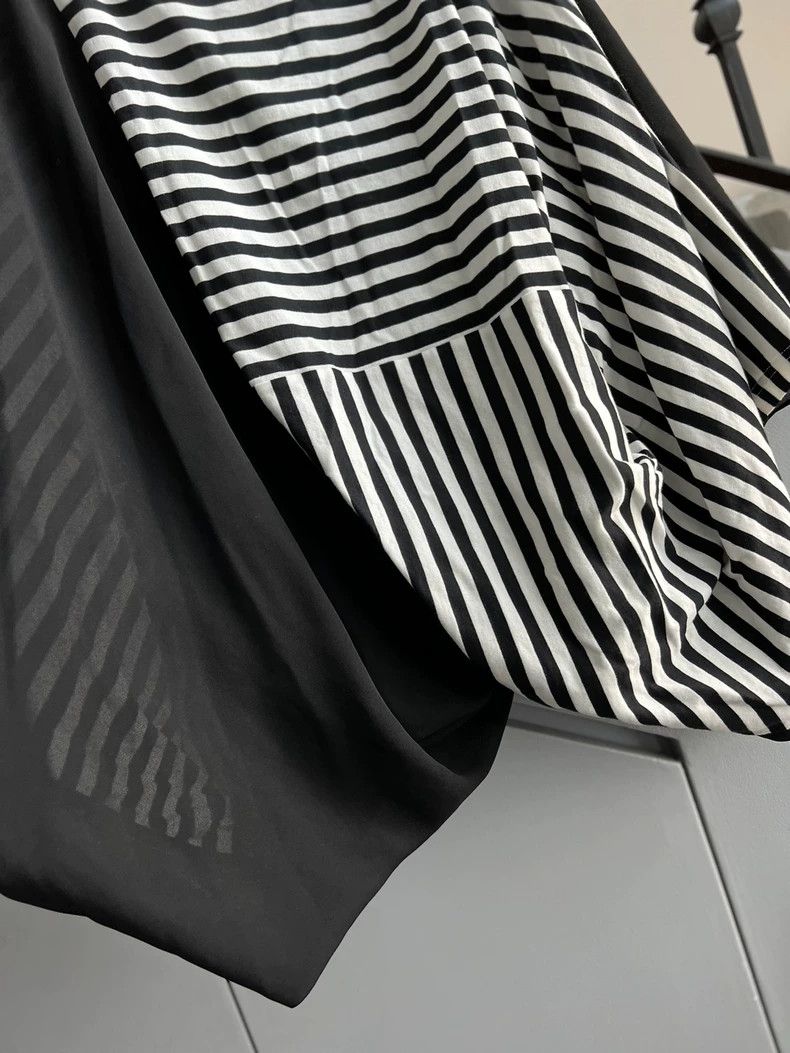 Comme des Garcons Comme Des Garcons Stripes and mesh stitching of T-shirts w Size S / US 4 / IT 40 - 4 Thumbnail