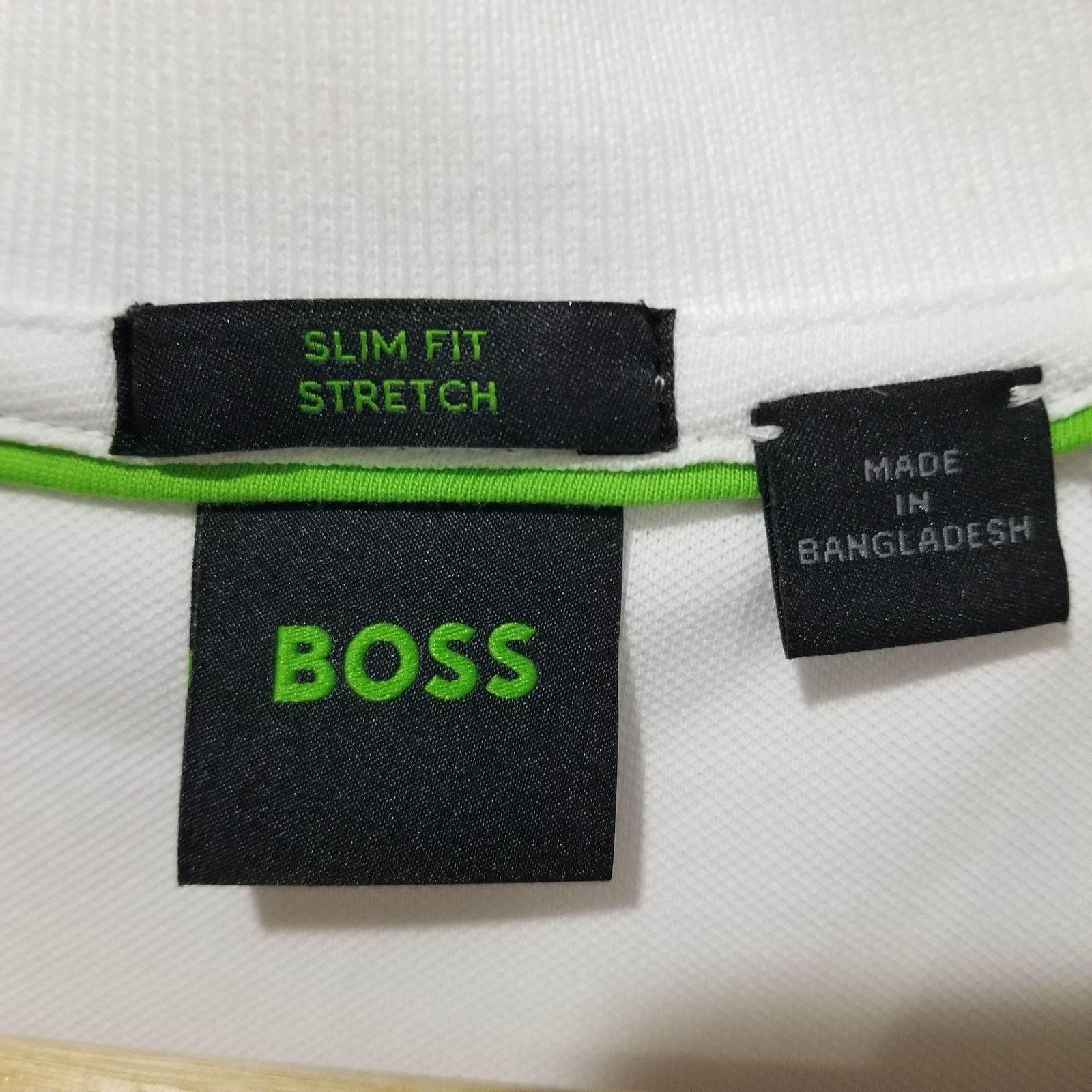 Hugo Boss Boss Paule Polo Shirt Mens XL White Slim Fit Stretch Size US XL / EU 56 / 4 - 4 Thumbnail