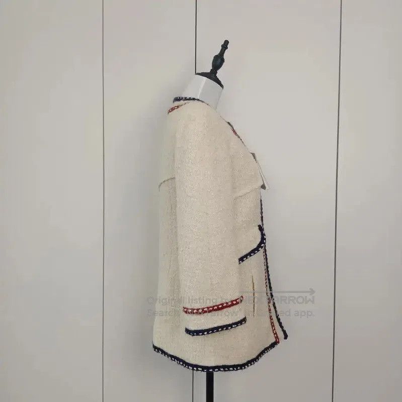 Chanel Chanel Winter Wool Blend Coat in Cream . Size S / US 4 / IT 40 - 4 Thumbnail