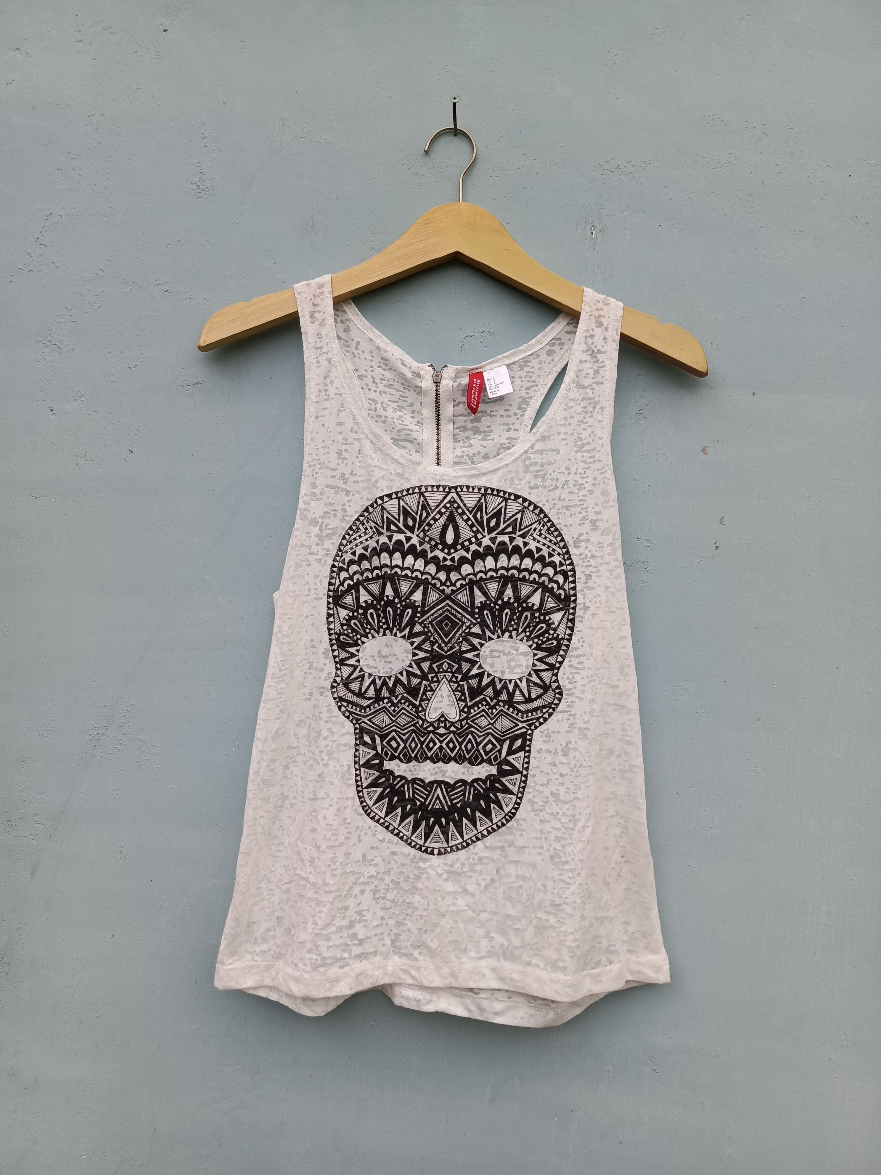 Japanese Brand ☠️ GLAVIL by.tutuHA Skull zip tank top ☠️ | Grailed