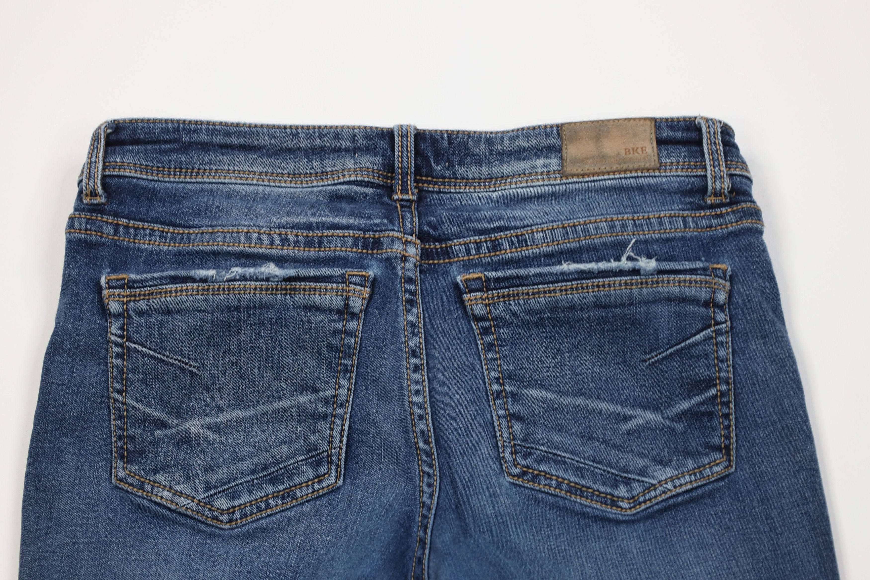 Vintage Buckle BKE Thick Stitch Victoria Mid Rise Bootcut Jeans Size 29" - 11 Thumbnail