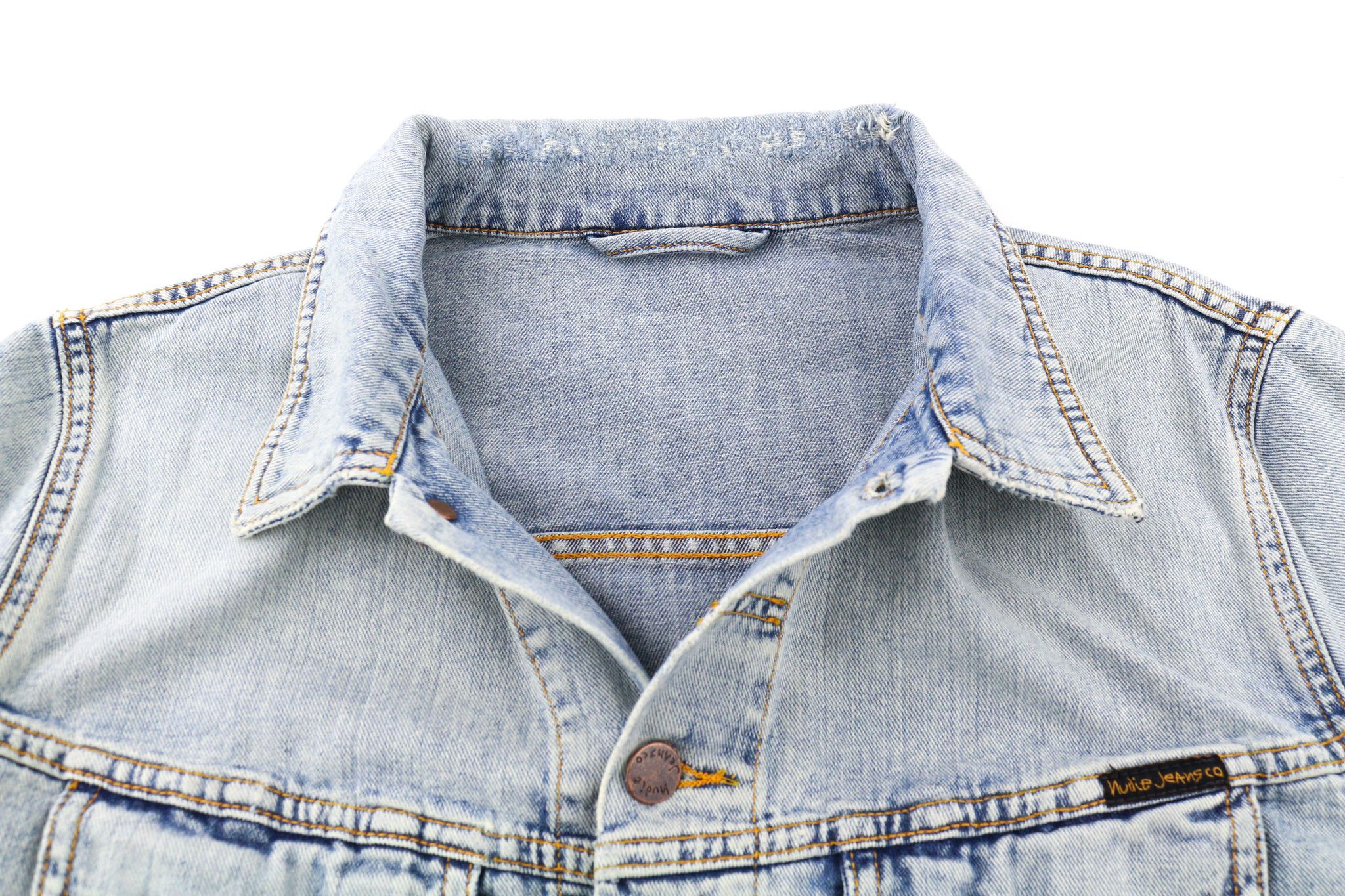Nudie Jeans TERRY M Denim Bleach Washed Cotton Jacket 80761 Size US M / EU 48-50 / 2 - 4 Thumbnail