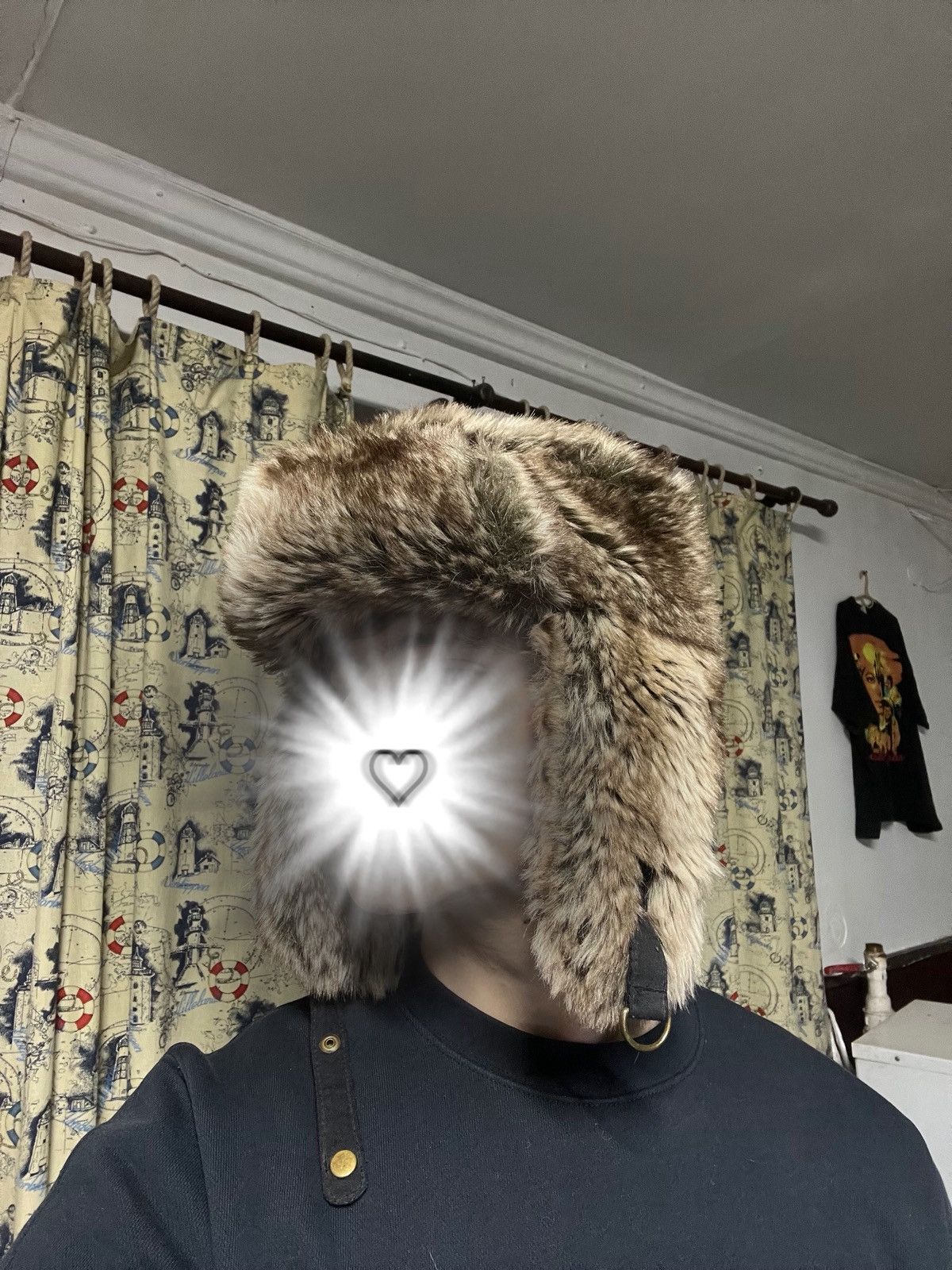 Japanese Brand Vintage Y2K Fuzzy Fur Ushanka Hat Size ONE SIZE - 7 Thumbnail