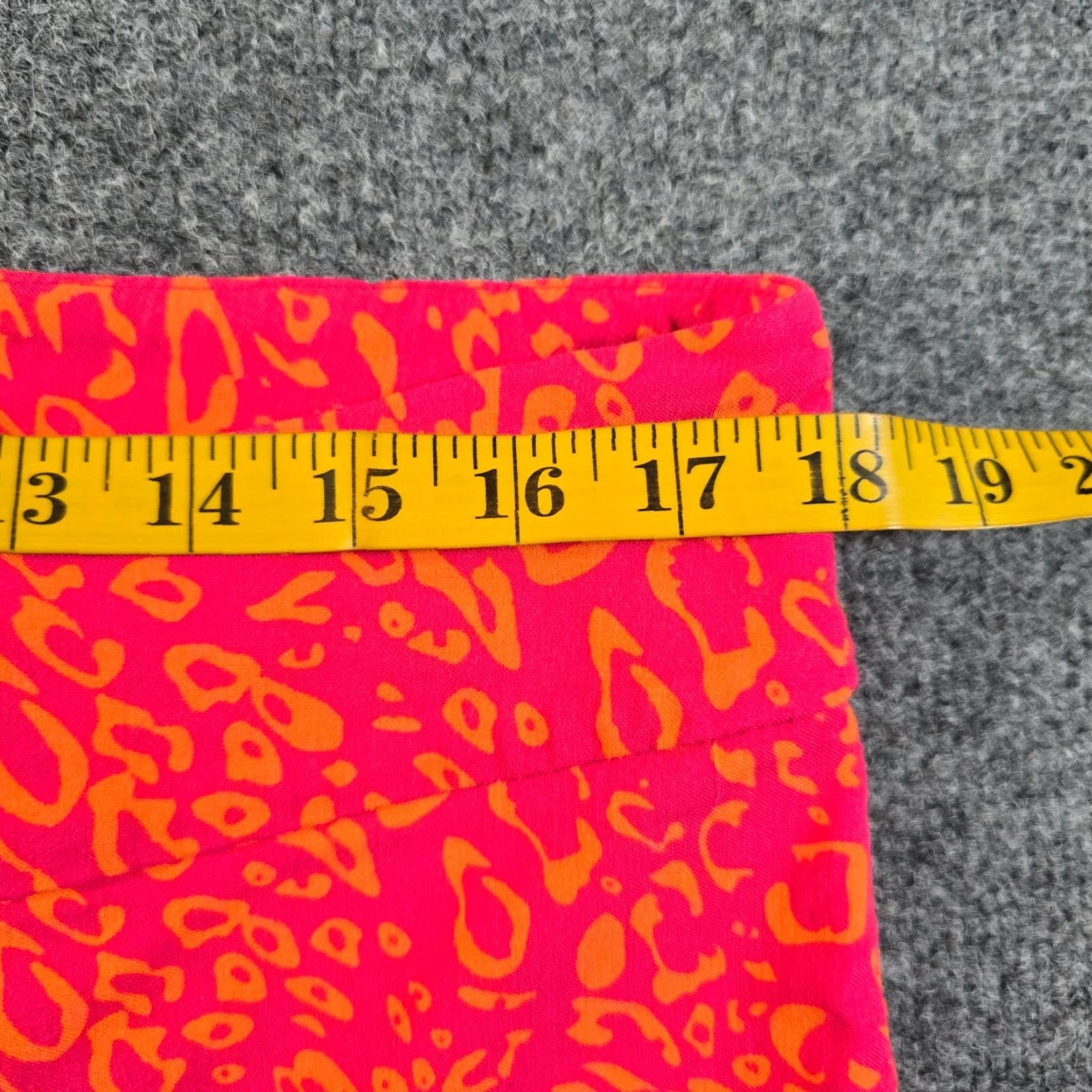Soft Surroundings Soft Surroundings Pants Womens XL Tall Pink Orange Leopard Stretch Ponte Dress Pants Skinny Front Flat Front Size 40" / US 18 - 5 Thumbnail