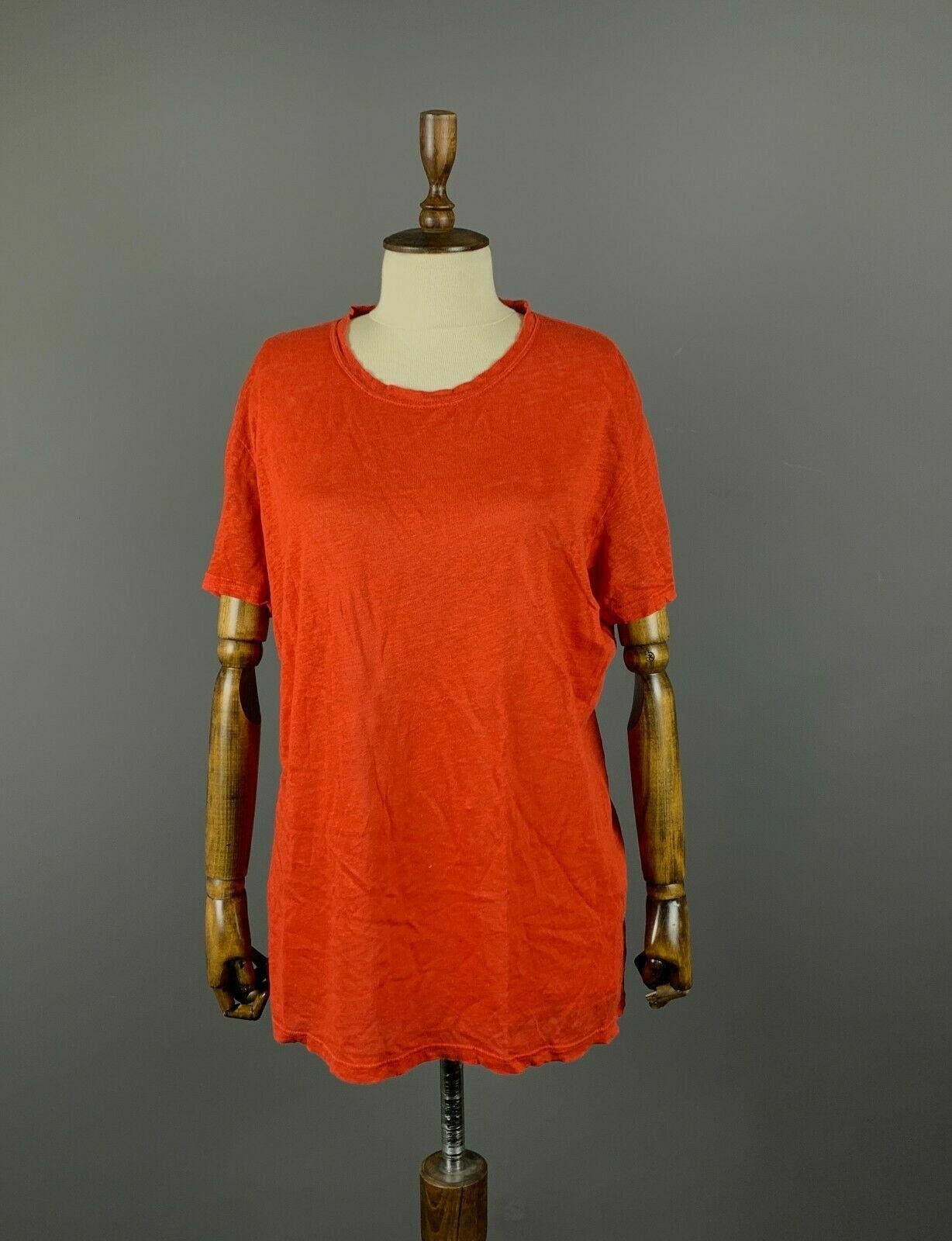 Iro Iro Paris Orange Short Sleeve 100% Oversized T-Shirt Size L Size L / US 10 / IT 46 - 1 Thumbnail