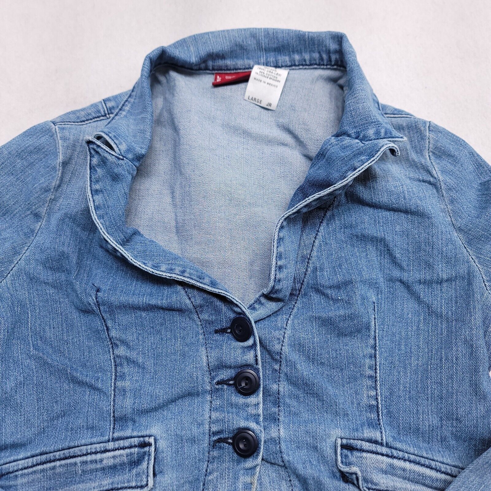 Levi's Levi's Casual Denim Long Sleeve Jacket Womens Size L Blue Size L / US 10 / IT 46 - 1 Thumbnail