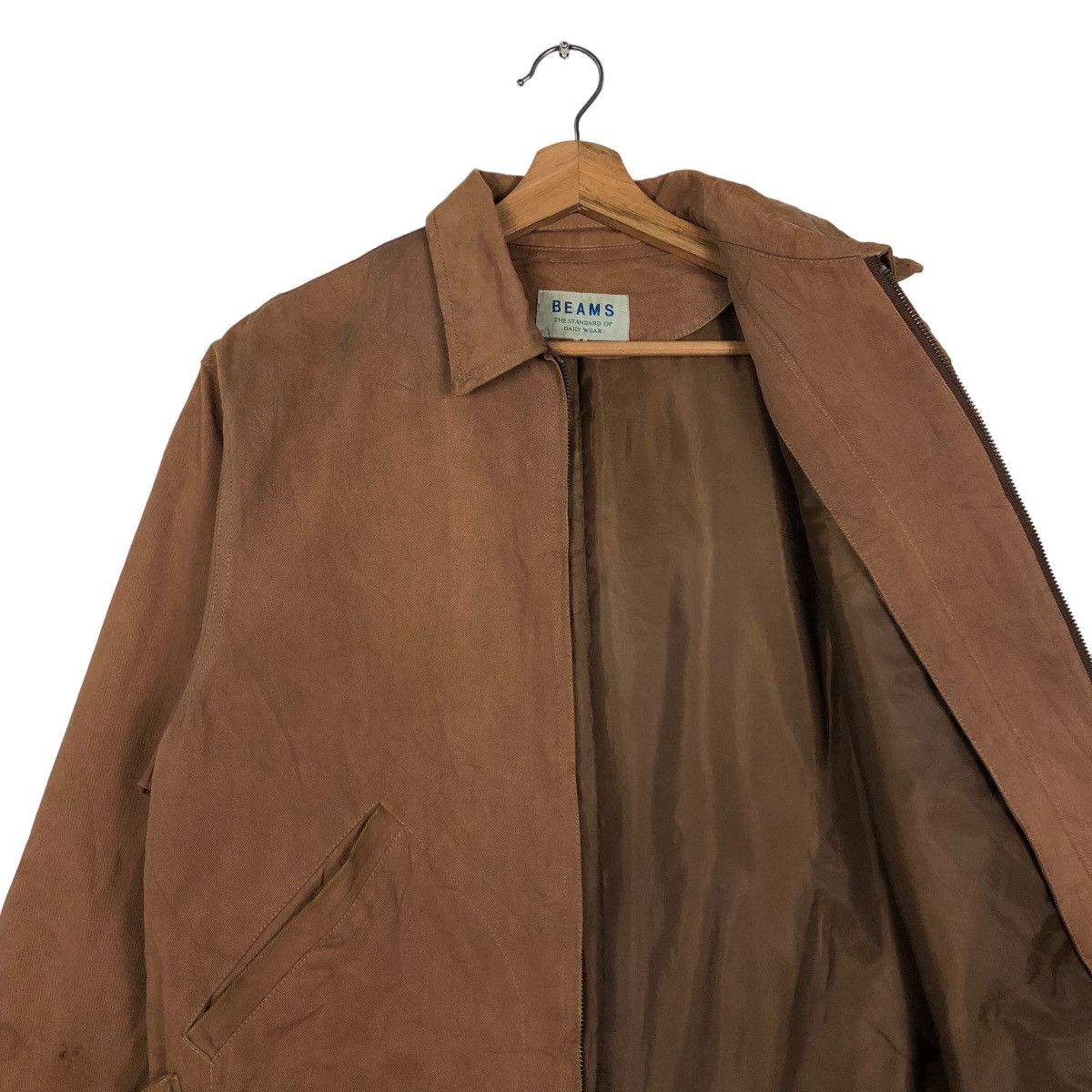 Japanese Brand 🔥Vintage Biker Chore Jacket Beams Japan Made Zipper Size US M / EU 48-50 / 2 - 12 Thumbnail