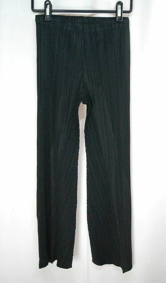 Issey Miyake issey miyake size:2 Black flared trousers Size 42" / US 20 - 2 Thumbnail