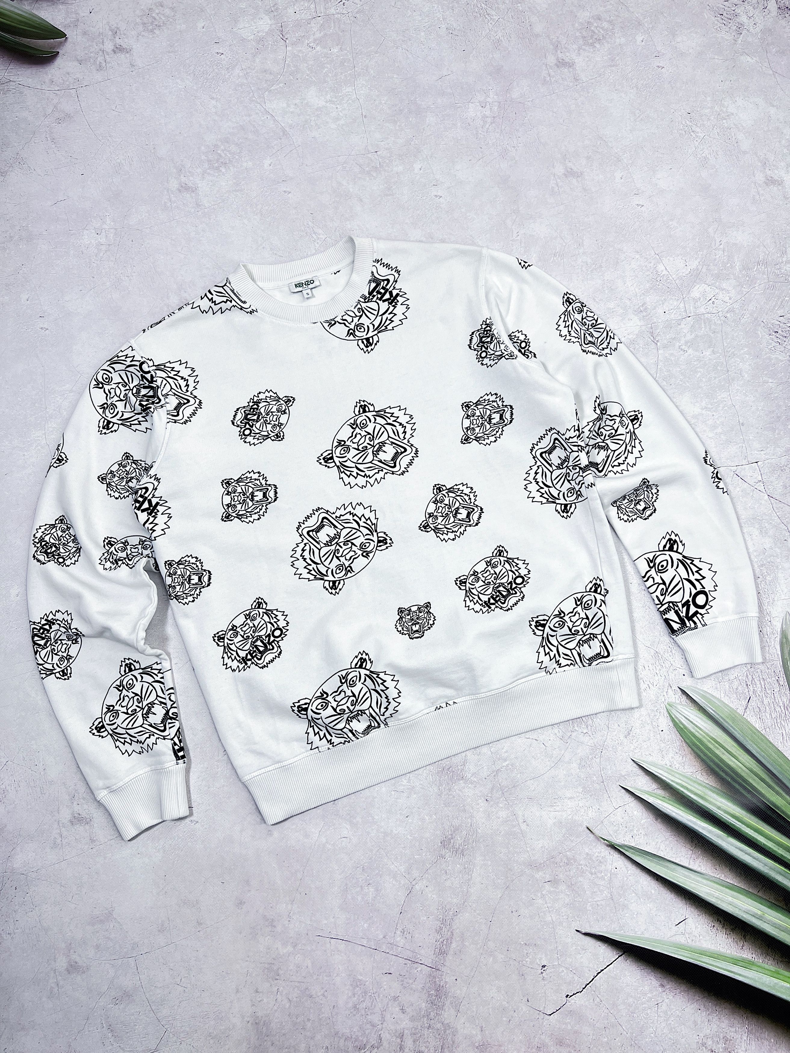 KENZO Paris Sweatshirt All Over Tiger Multilogo