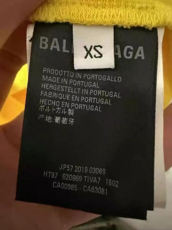 Balenciaga Balenciaga Black and yellow X-rated letter short sleeve XS Size US XS / EU 42 / 0 - 4 Thumbnail