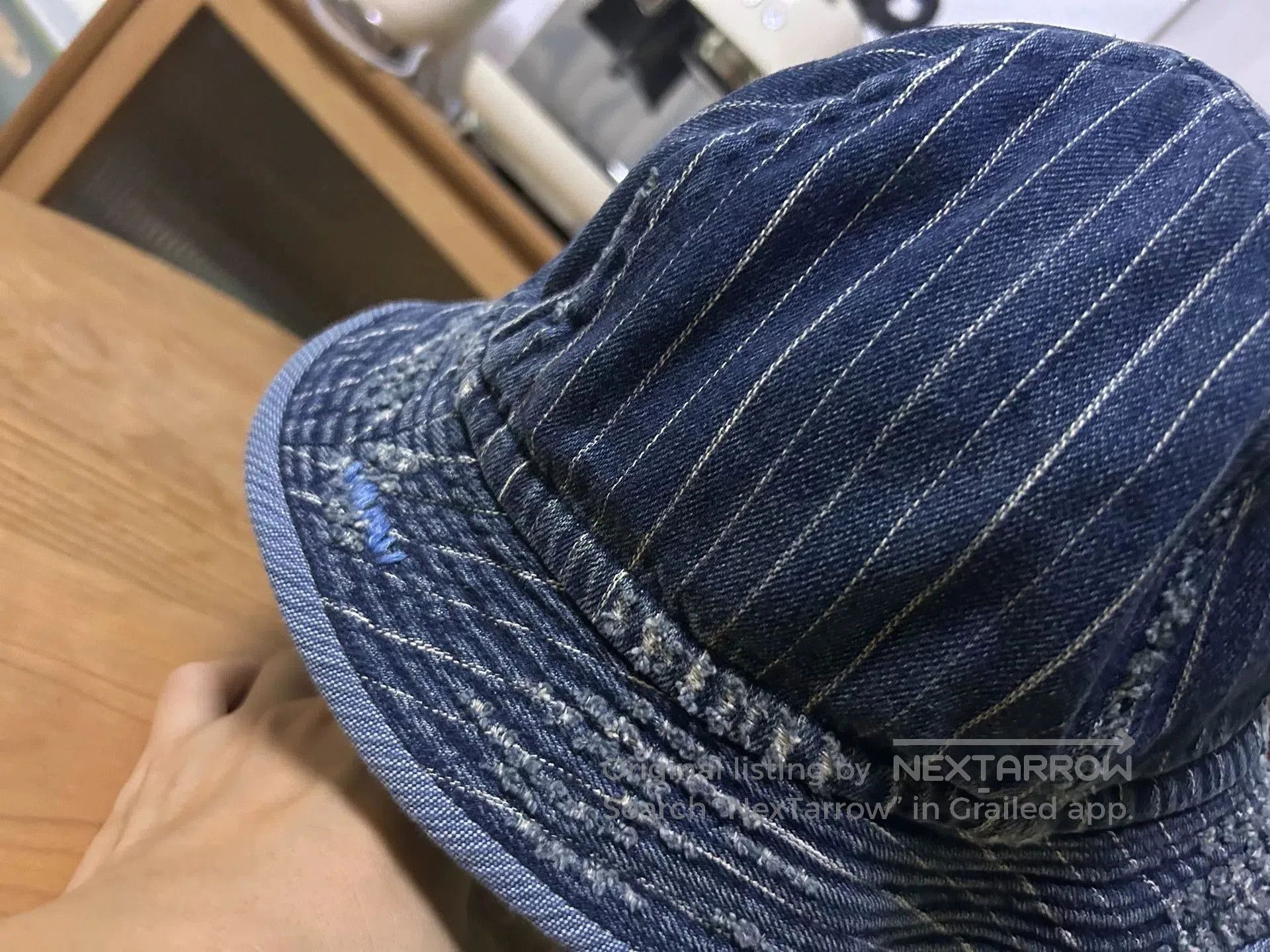 Porter Classic classic denim bucket hat for summer style. Size ONE SIZE - 5 Thumbnail