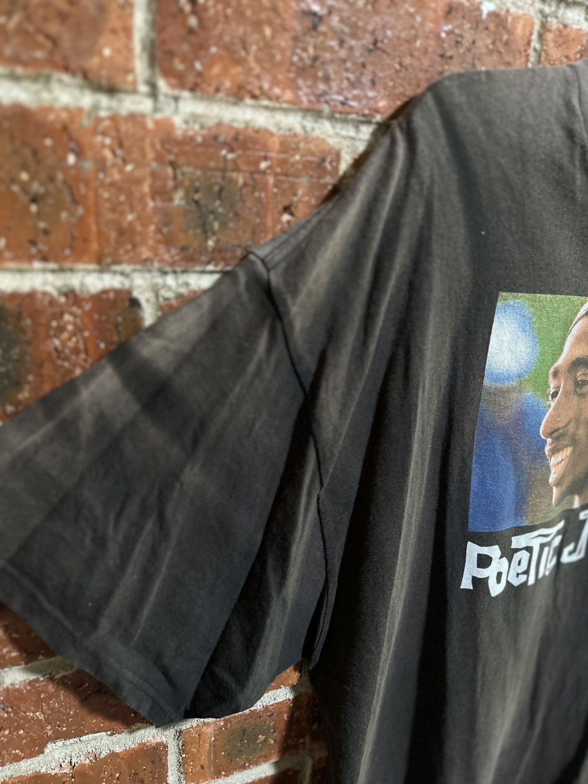Rap Tees Thrashed Vintage Tupac Poetic Justice Faded Tee Size US XXL / EU 58 / 5 - 7 Thumbnail