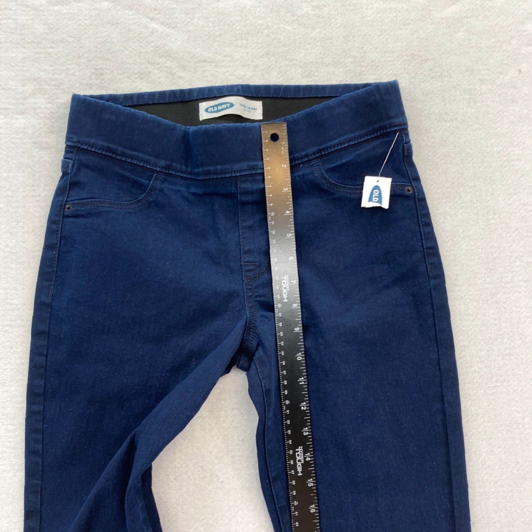 Old Navy VINTAGE Old Navy Jeans Women's 6 Pull On Super Skinny Mid Rise Dark Wash Blue Denim NWT Size 28" / US 6 / IT 42 - 7 Thumbnail