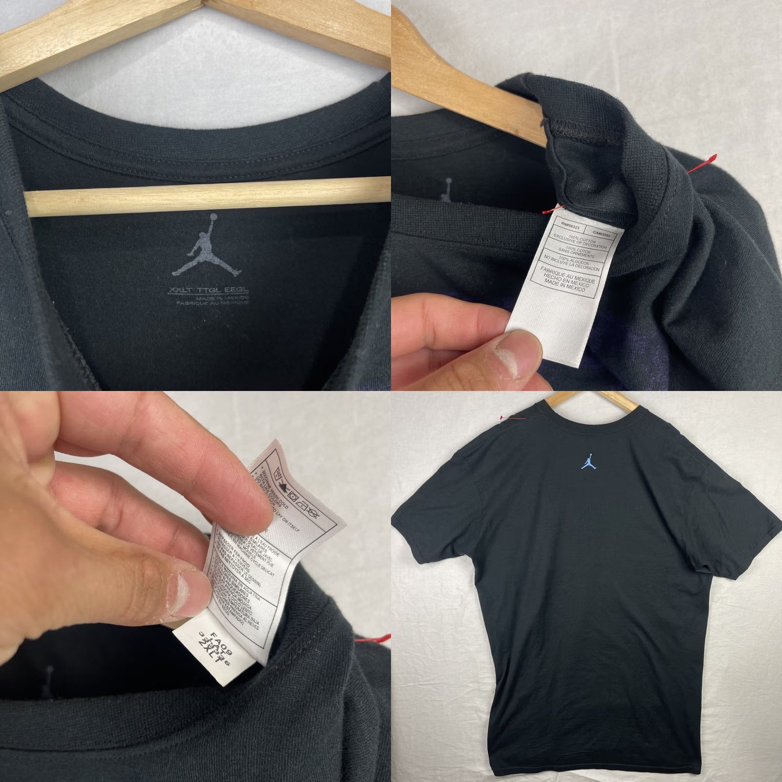 Jordan Brand Air Jordan Shirt Mens 2XL Tall Black Flight of the Black Cat Oversized Tee Size US XXL / EU 58 / 5 - 8 Thumbnail