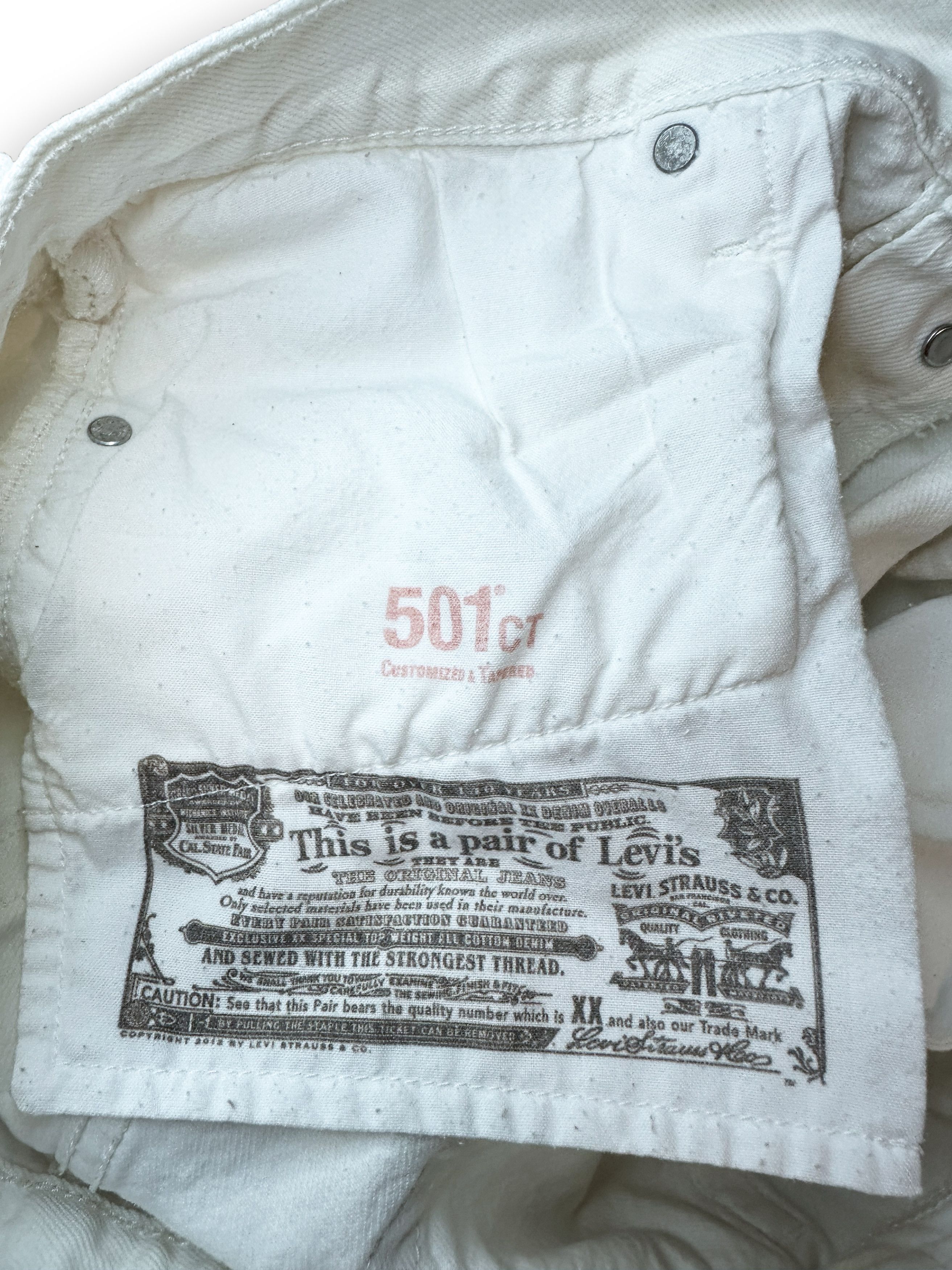 Levi's White Levis Denim Size US 32 / EU 48 - 10 Thumbnail