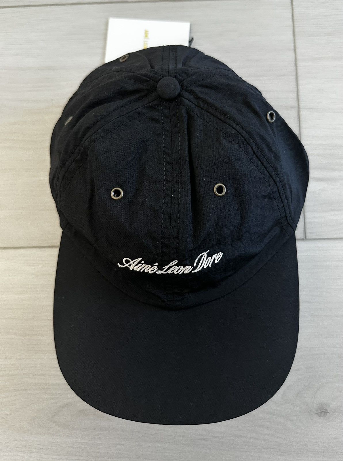 Aime Leon Dore NEW AIME LEON DORE Embroidered Script Sport Hat cap black Size ONE SIZE - 7 Thumbnail