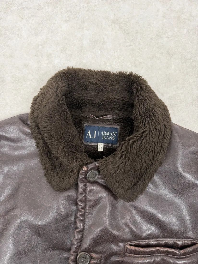 Armani 2000s Armani Brown Faux Shearling Jacket Size US M / EU 48-50 / 2 - 8 Thumbnail