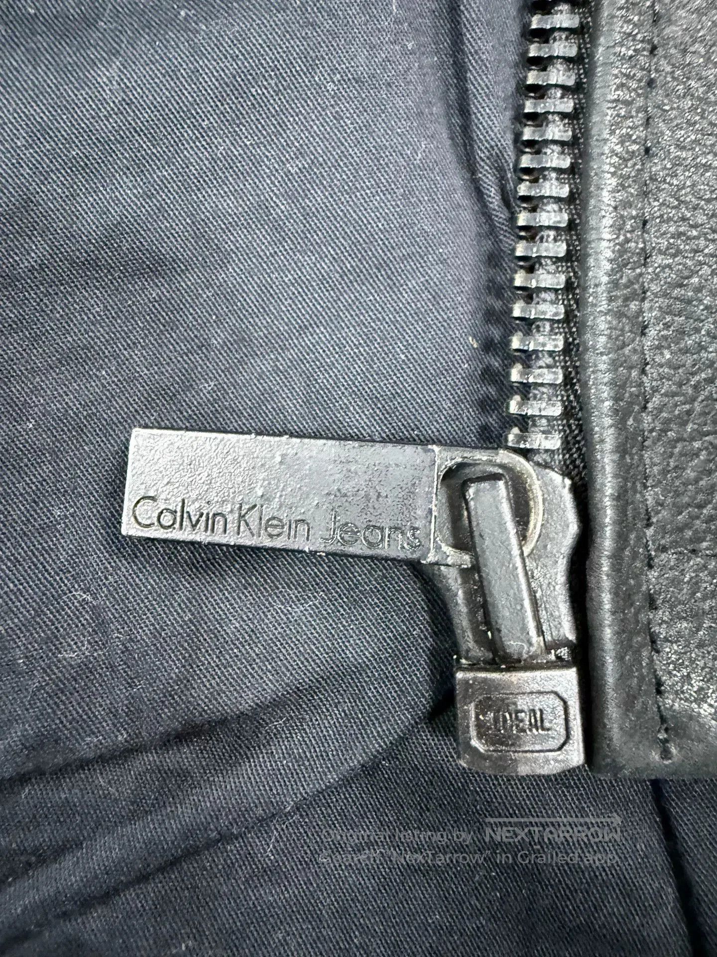 Calvin Klein Calvin Klein Men's Leather Biker Jacket. Size US M / EU 48-50 / 2 - 8 Thumbnail