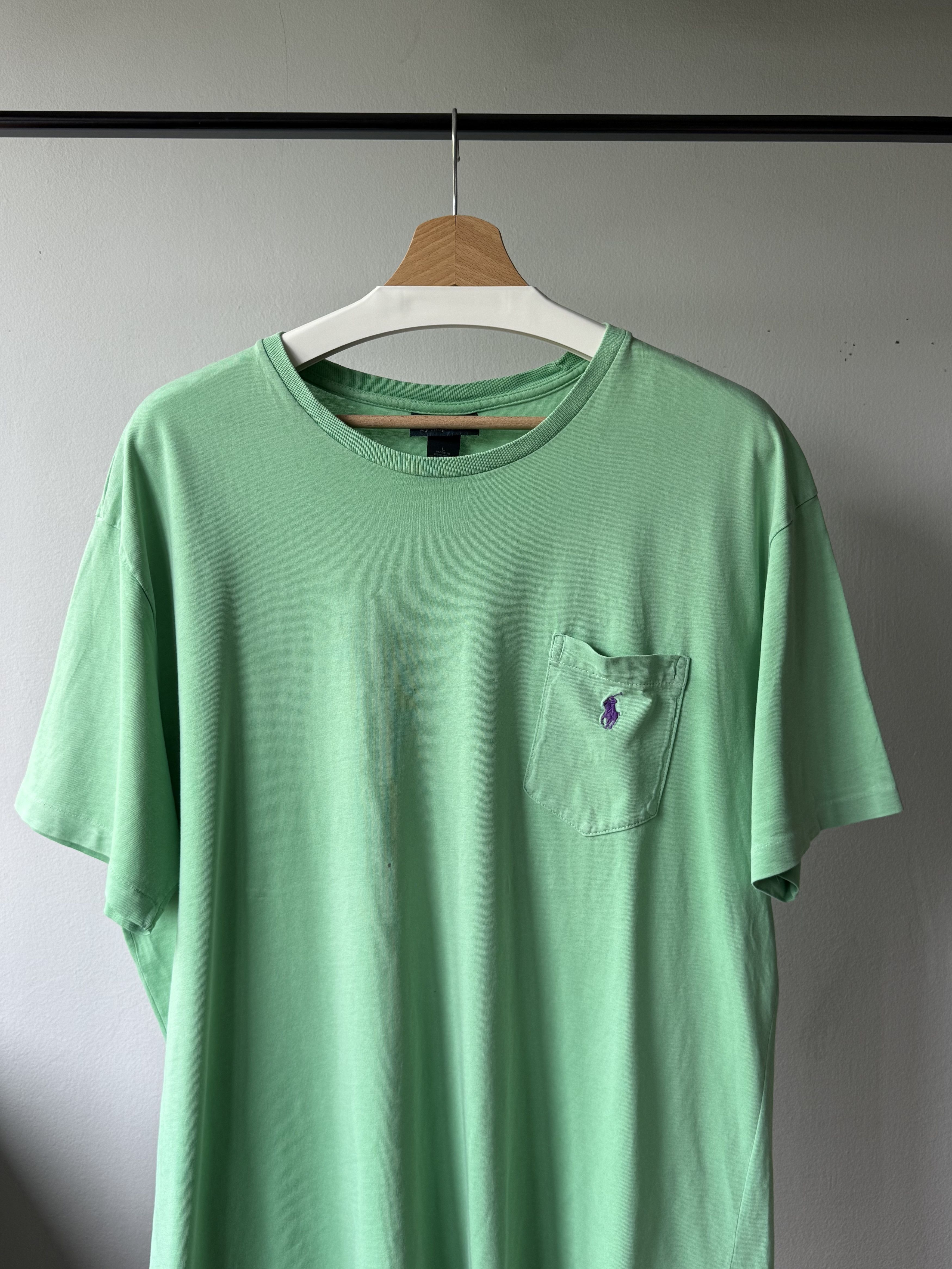 Polo Ralph Lauren Vintage Polo by Ralph Lauren Single Stitch Pocket T-Shirt Size US L / EU 52-54 / 3 - 3 Thumbnail