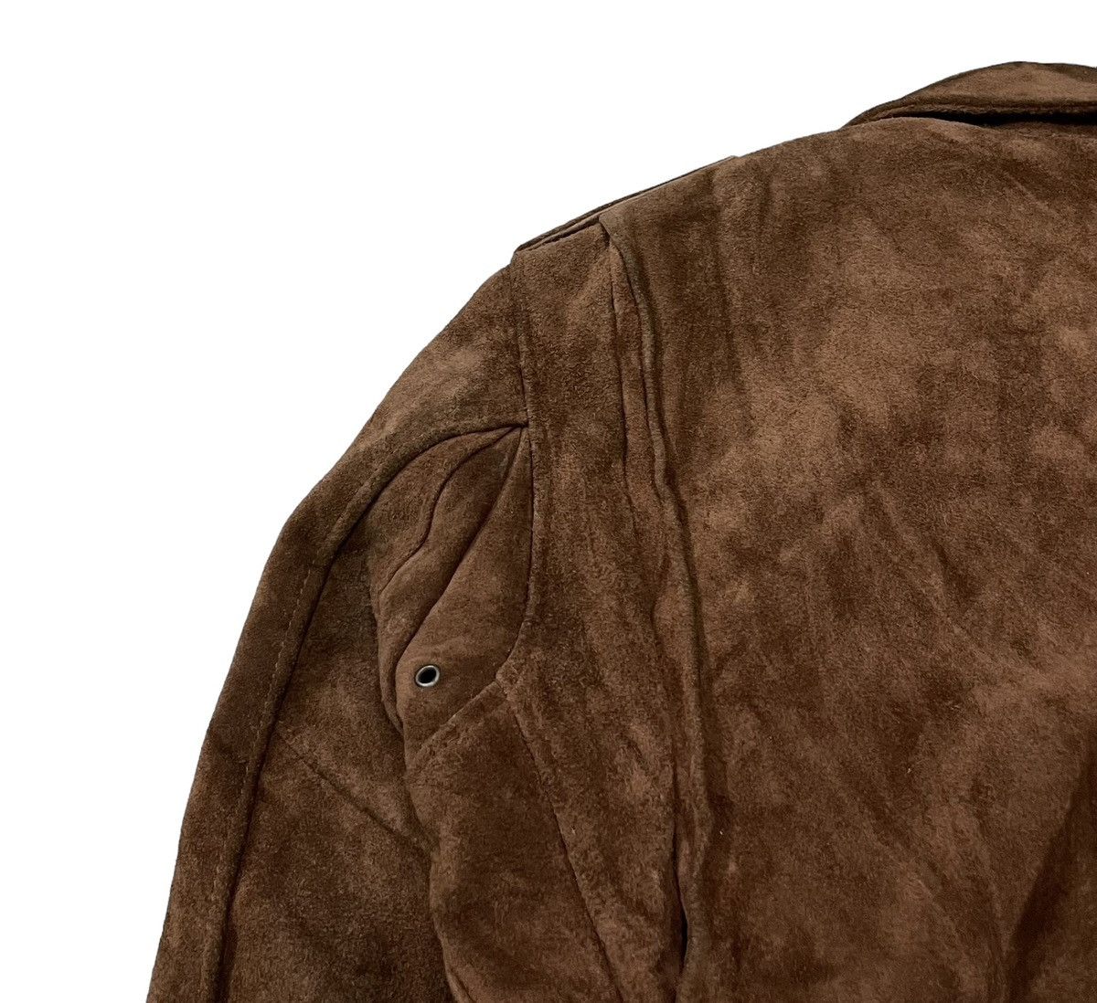 Schott Vintage Mextex Double Collar Biker Suede Leather Jacket Size US S / EU 44-46 / 1 - 18 Thumbnail