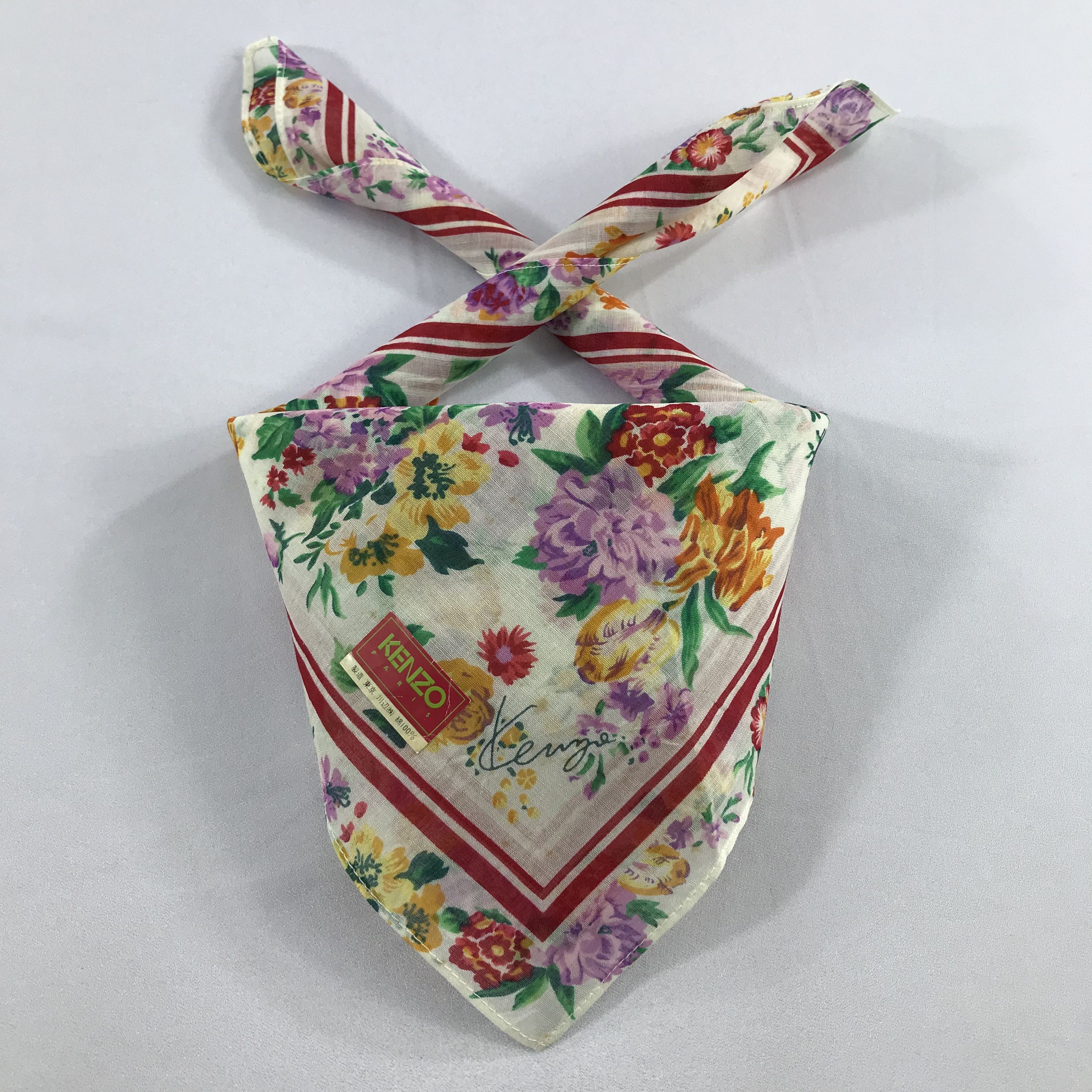 Kenzo × Vintage Kenzo Bandana / Handkerchief / Neckerchief - S2231 Size ONE SIZE - 3 Thumbnail