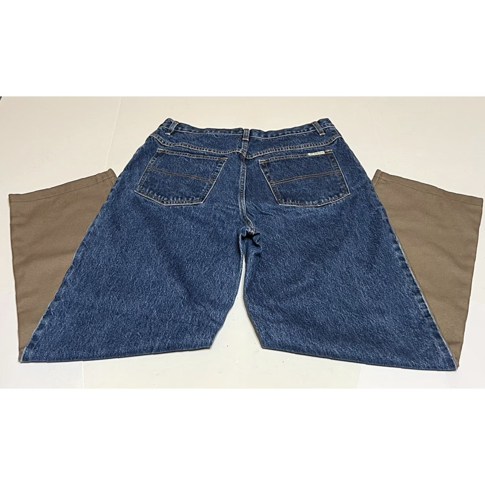 Vintage VTG Columbia Jeans Men’s 32x30 Belt Loops 5-Pocket Denim Hunting Solid Blue Regular Straight Pants Size US 32 / EU 48 - 2 Thumbnail