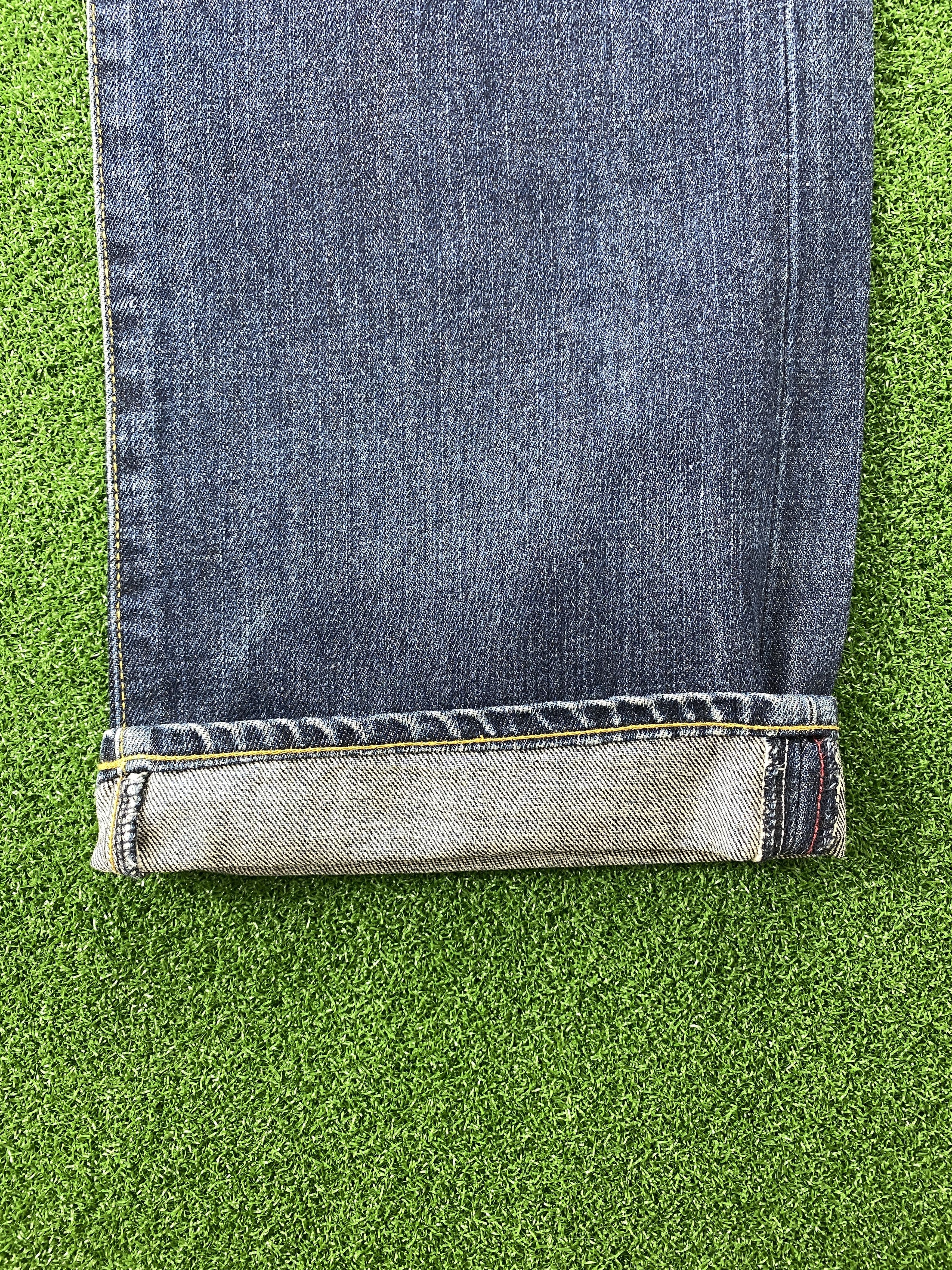 Tommy Hilfiger 💢 Selvedge Vintage Tommy Faded Blue Jeans CP0090 Size US 38 / EU 54 - 4 Thumbnail