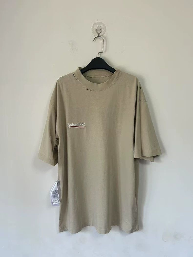 Balenciaga Balenciaga Anti-wear design wave cola short sleeve T-shirt Size US M / EU 48-50 / 2 - 4 Thumbnail
