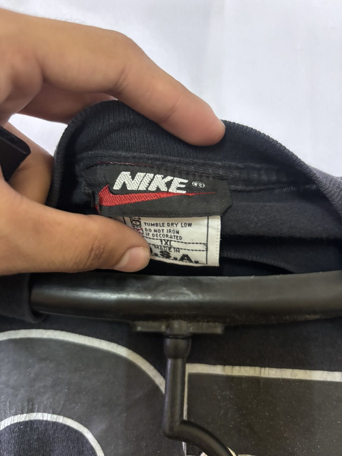 Jordan Brand × Nike × Vintage VTG NIKE x JORDAN LONG-SLEEVE Size US XL / EU 56 / 4 - 4 Thumbnail