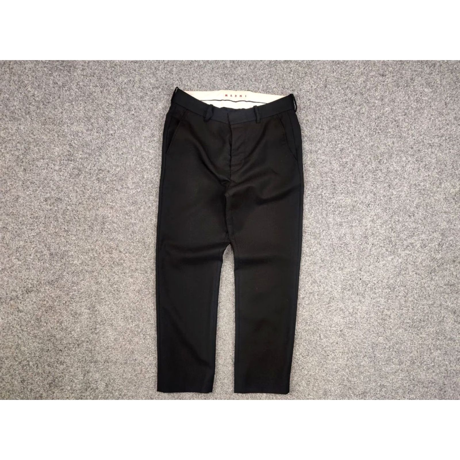 Marni Marni Design Classic Black Wool Trouser Pants Size 27" / US 4 / IT 40 - 5 Thumbnail
