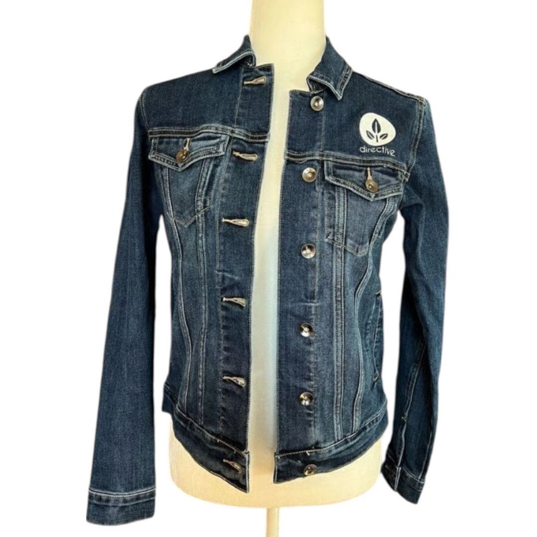 Disney Disney Pixar WALL-E Womens Recycled Embroidered Denim Jacket Size S / US 4 / IT 40 - 6 Thumbnail