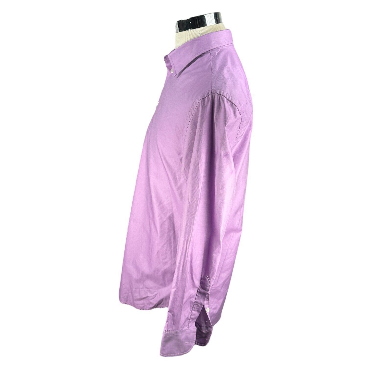 Emporio Armani Emporio Armani Shirt Mens Large Purple Long Sleeve Button Up Size US L / EU 52-54 / 3 - 3 Thumbnail