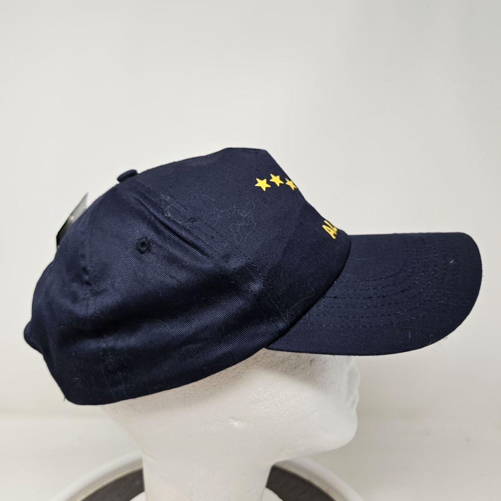 Logo 7 VINTAGE Alaska 90s Snapback Hat Logo Blue NWT FAST SHIPPING Men's One Size Size ONE SIZE - 3 Thumbnail