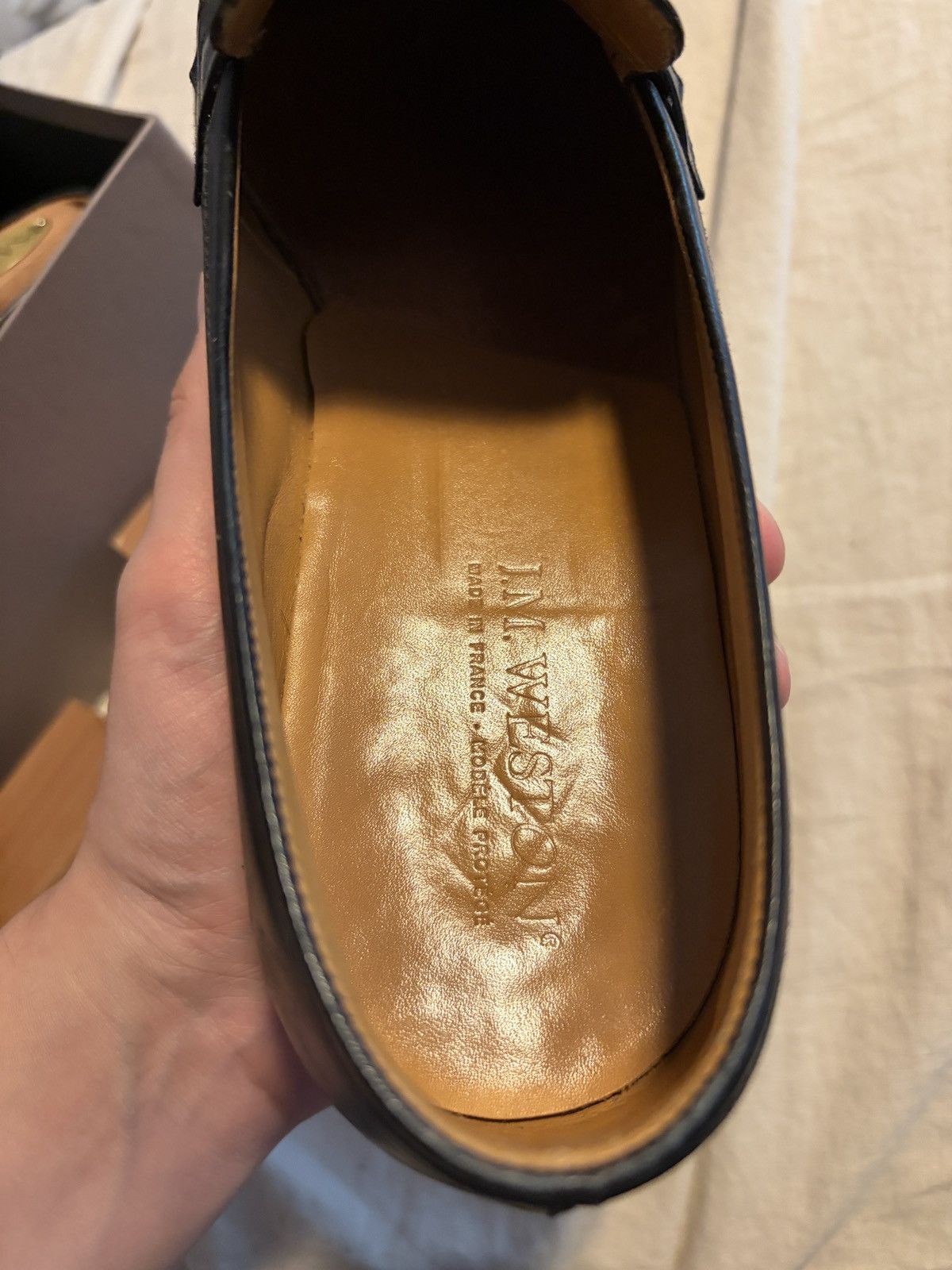 J.M. Weston Penny Loafer - size 44 US 11 Size US 11 / EU 44 - 6 Thumbnail