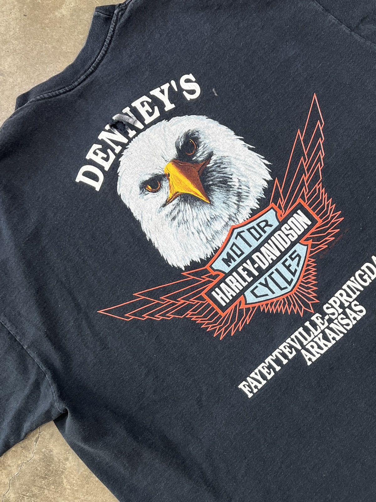 Harley Davidson Vintage 1991 Harley Davidson Classic Ride Eagle Tee XXXL Size US XXL / EU 58 / 5 - 5 Thumbnail