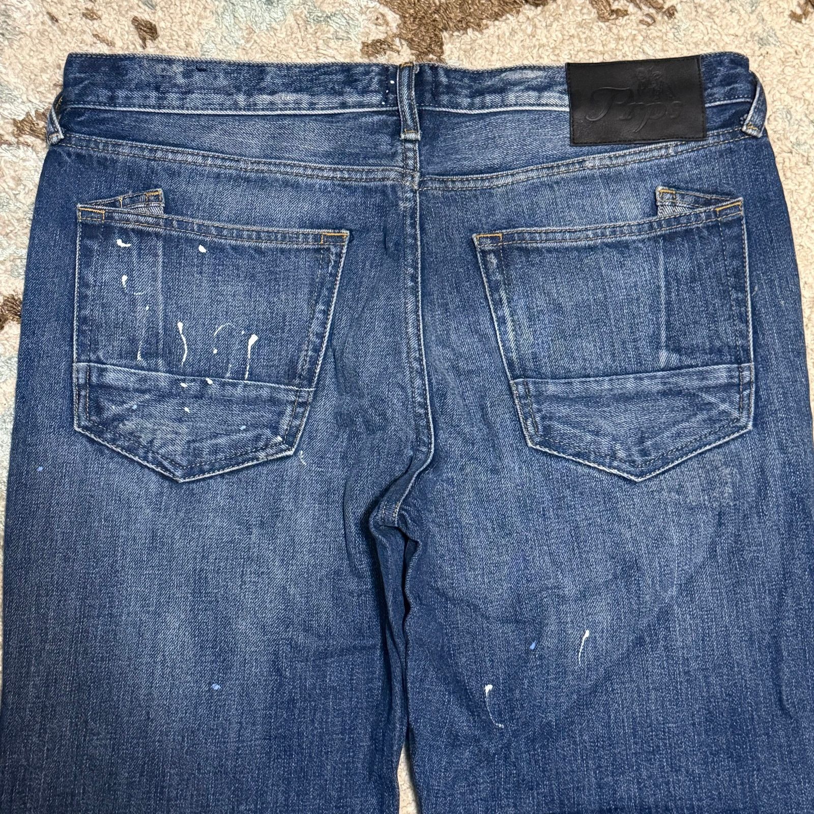 Prps Prps Le Sabre Slim Tapered Plaid Patchwork Jeans 33x34 Size US 33 - 6 Thumbnail