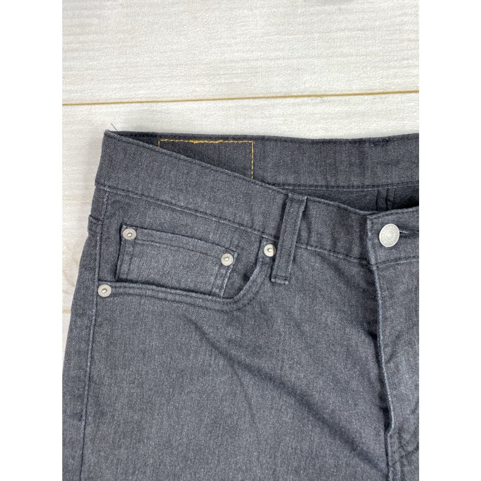 Levi's Levis 511 Jeans Mens 32x32 Faded Black Lightweight Stretch Denim White Tab Size US 32 / EU 48 - 2 Thumbnail