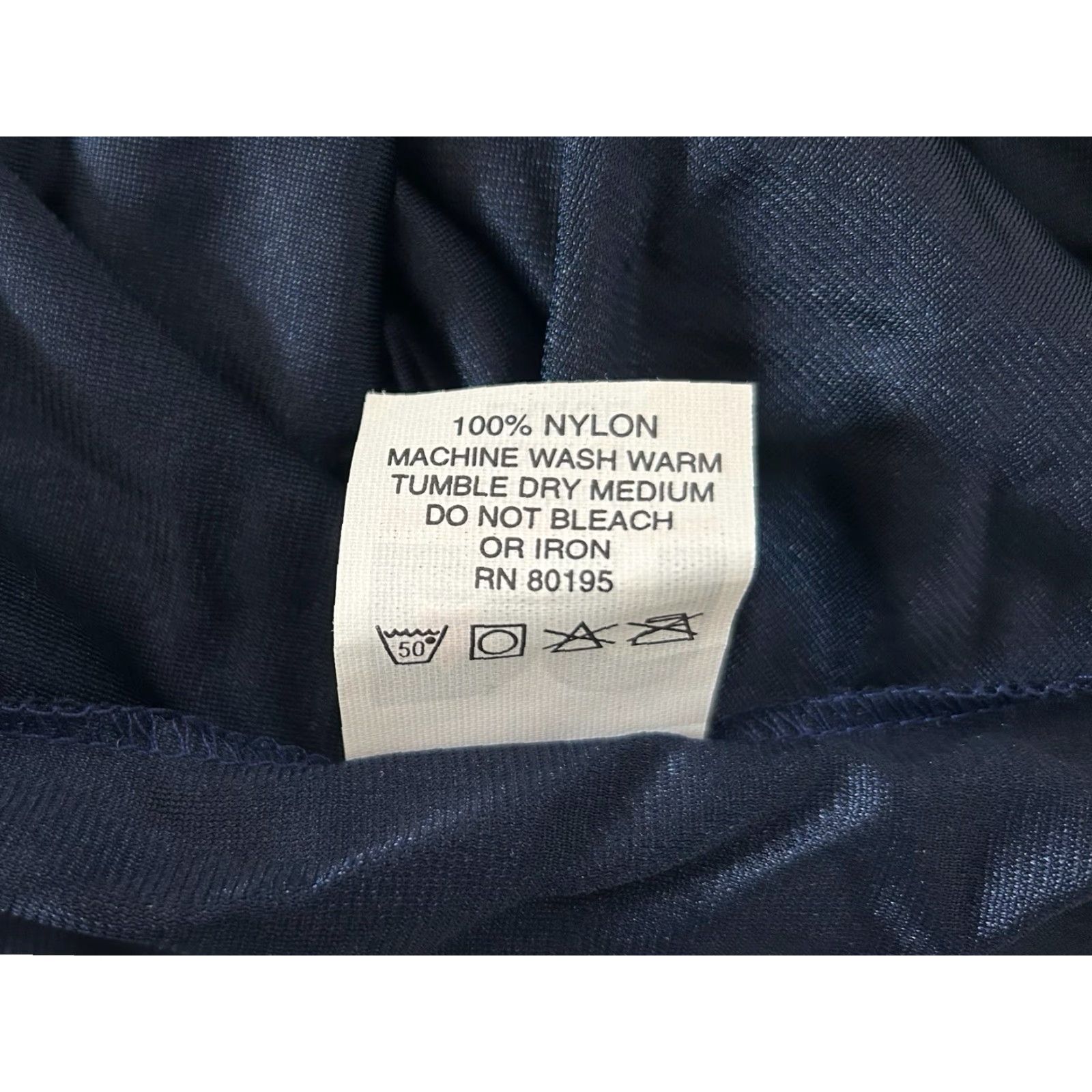 Vintage VINTAGE Don Alleson Dazzle Basketball Shorts Womens L Navy White & Navy Stripes Waistband Piping 90s USA Athletic Nylon NOS NWT Size 36" / US 14 / IT 50 - 5 Thumbnail